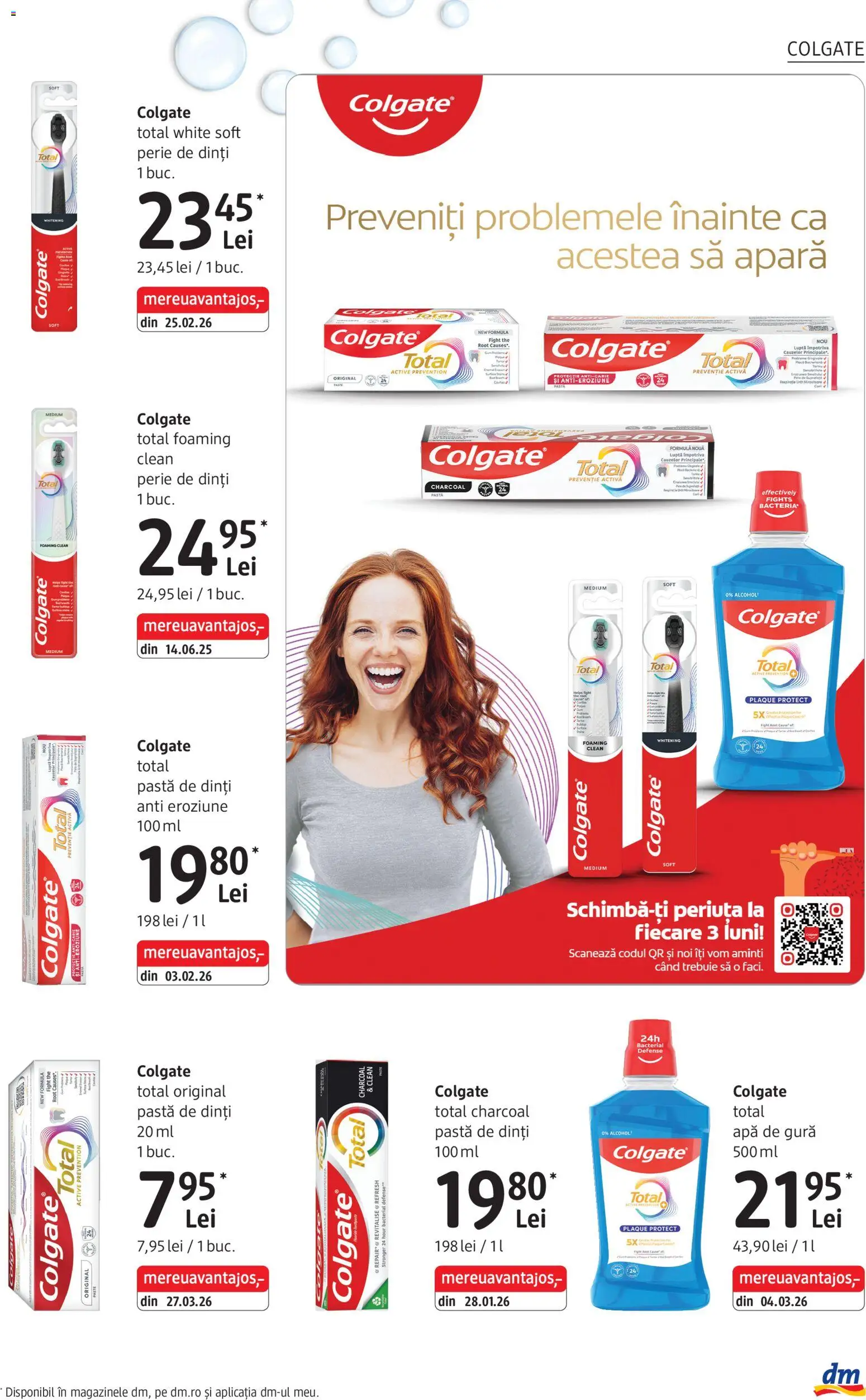 Noul catalog DM drogeriemarkt – valabil de la 02.04.2026 | Pagină: 19 | Produse: Pomelo, Apă de gură, Paste, Apă