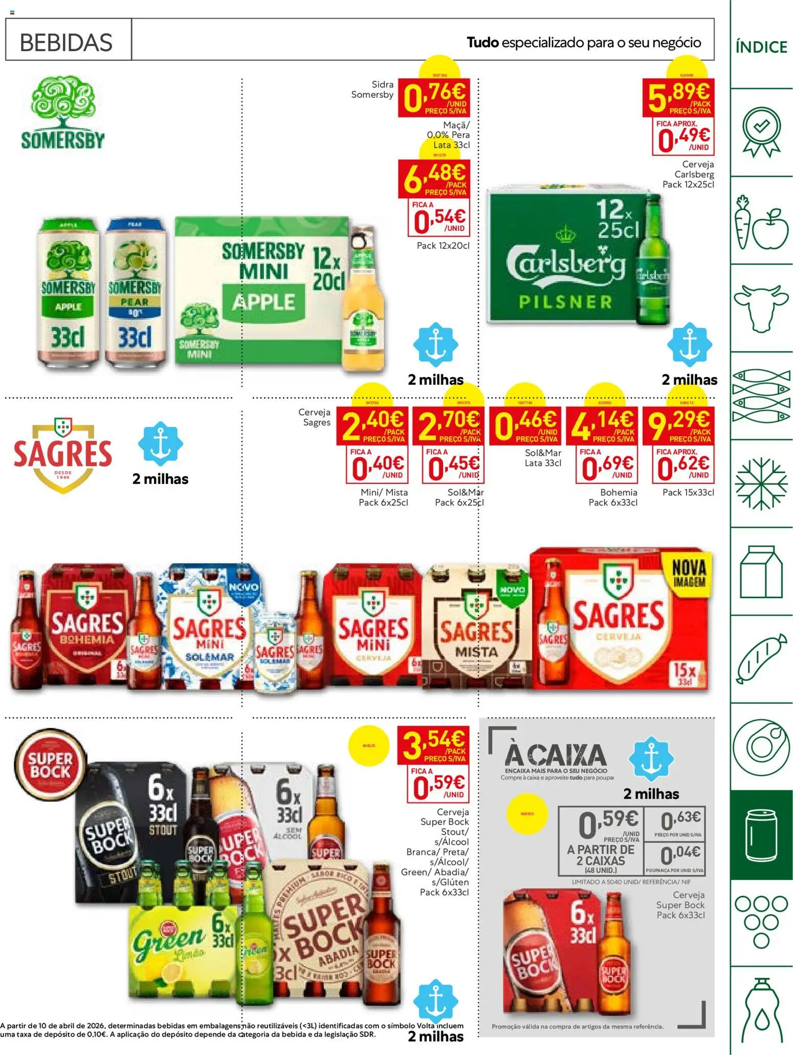 Recheio folheto Horeca │ válido de 13/10/2026 | Página: 19 | Produtos: Sidra, Bebidas, Caixa, Cerveja