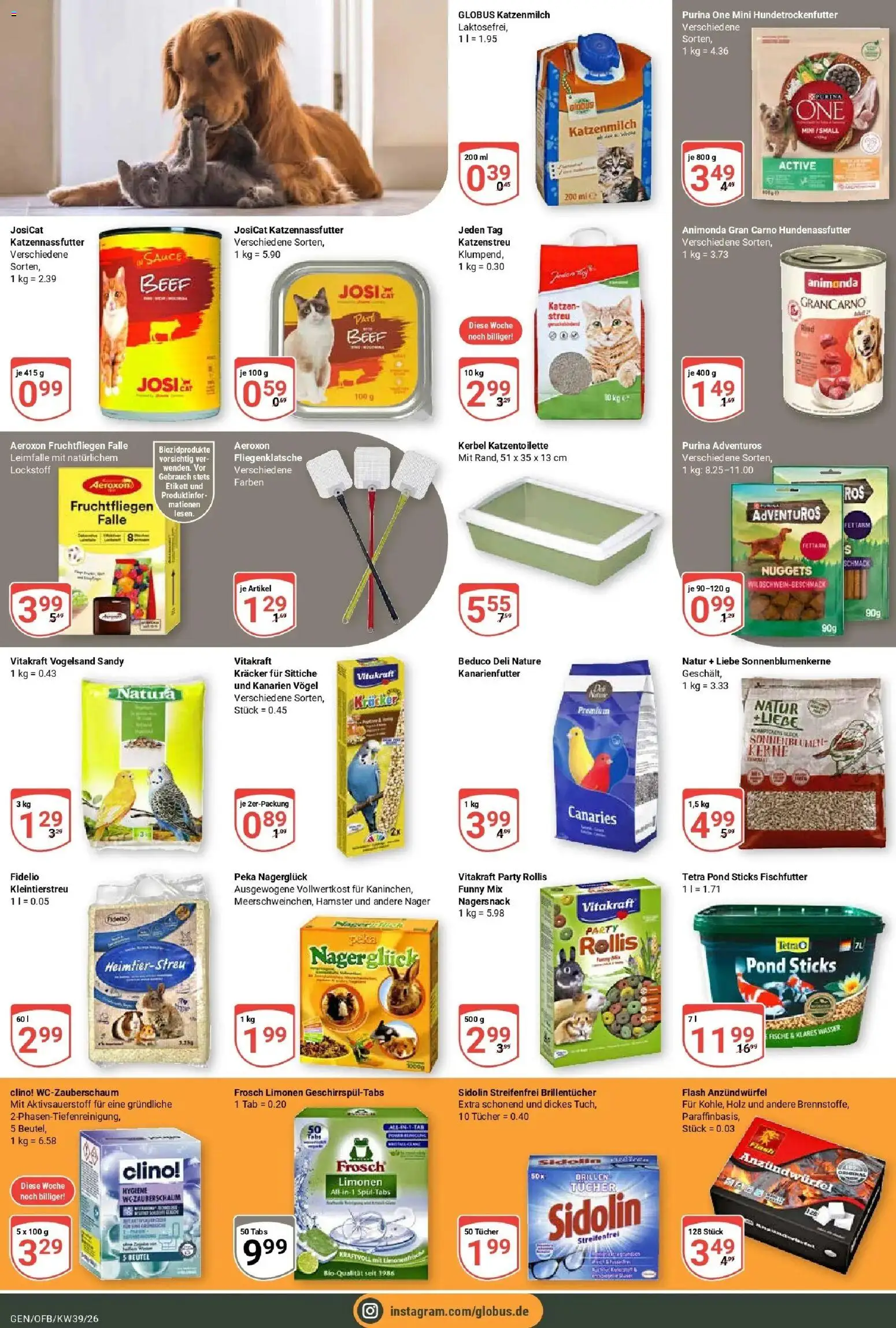 Globus Prospekt Gensingen (ab 21.09.2026) » Angebote online | Seite: 25 | Produkte: Purina one, Liege, Wasser