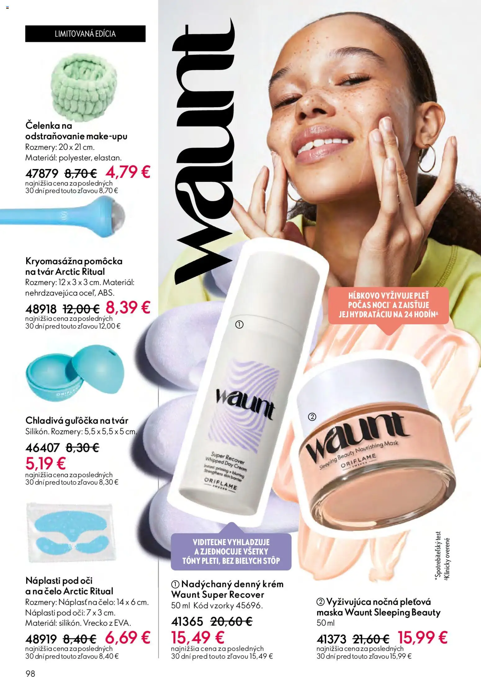 Nové Oriflame akcie – leták je platný od 15.04.2026 | Strana: 98 | Produkty: Maska, Krém