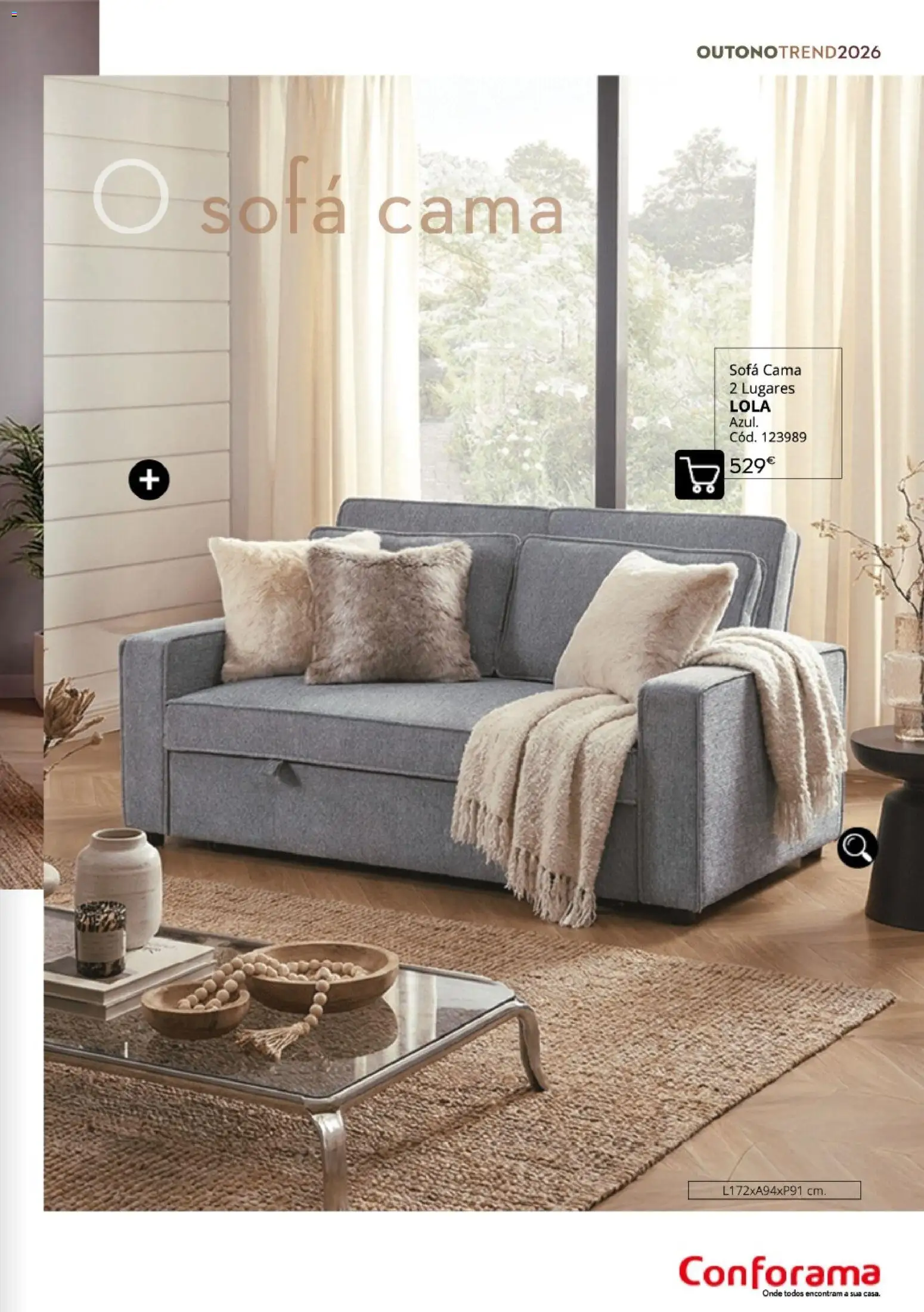 Conforama Outono Trend │ válido de 30/09/2026 | Página: 17 | Produtos: Cama, Sofá
