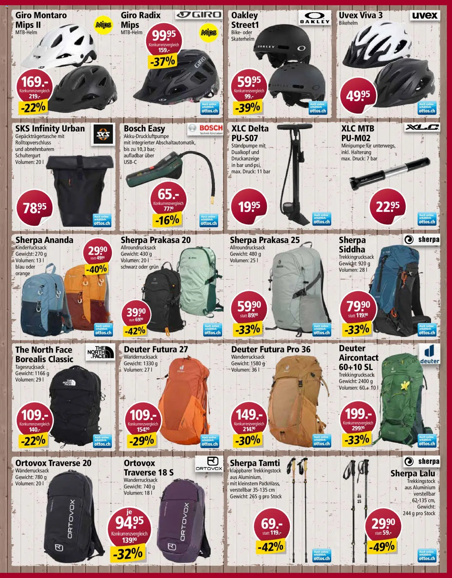 Otto's aktionen – gültig ab 26.05.2026 | Seite: 15 | Produkte: Wanderrucksack, Gewicht, Bosch, Druckanzeige