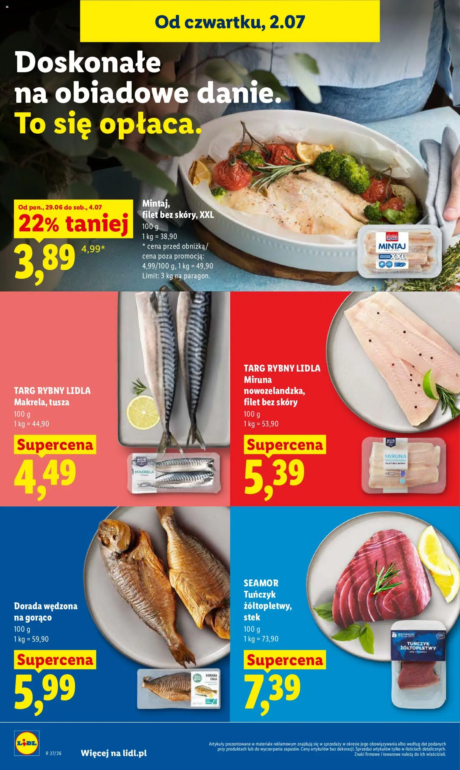 Lidl Polsko leták od 02.07.2026 | Strana: 54 | Produkty: Makrela, Filet