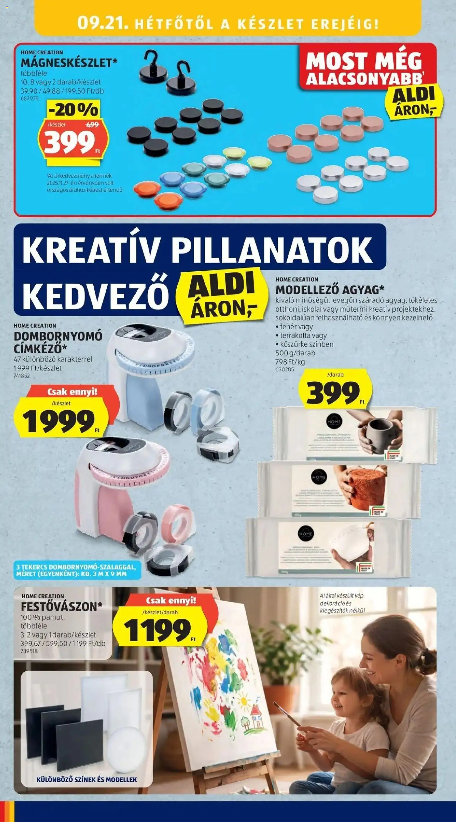 Aldi aktuális akciós újság - 2026.09.17. -tól/töl > akció, lapozható szórólap 🛍️ | Oldal: 34 | Termékek: Dekoráció