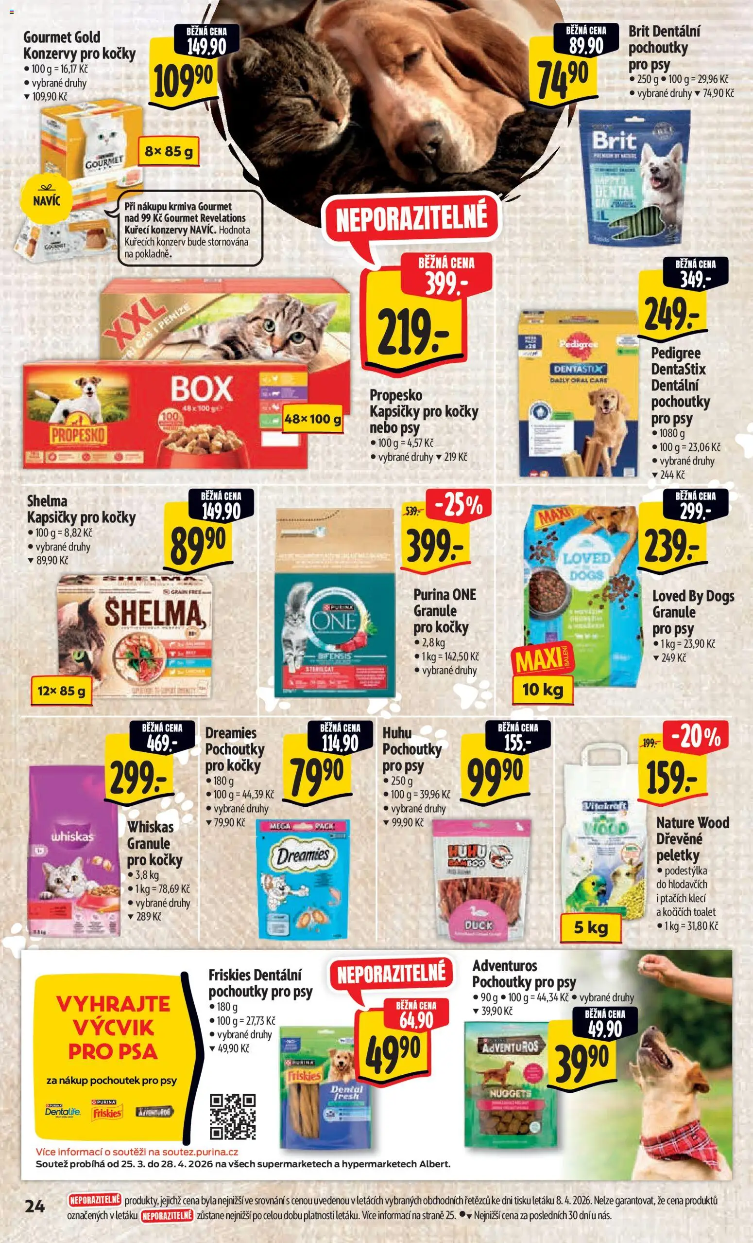 Albert leták - Hypermarket - Harfa od 15.04.2026 | Strana: 32 | Produkty: Gourmet, Whiskas, Propesko, Pedigree