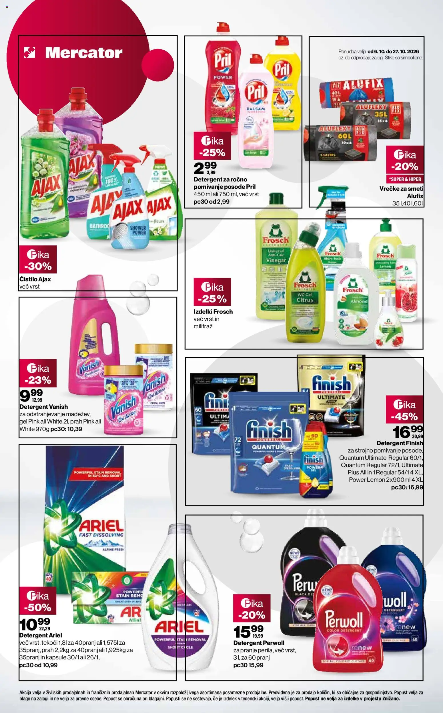 Novi Mercator katalog ponudbe – veljaven od 07.10.2026 | Stran: 4 | Izdelki: Detergent