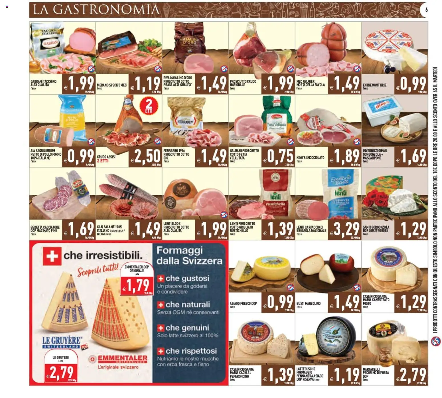 Volantino PIM Supermercati del 12/08/2026 | Pagina: 6 | Prodotti: Petto di Pollo, Salame, Pollo, Torta