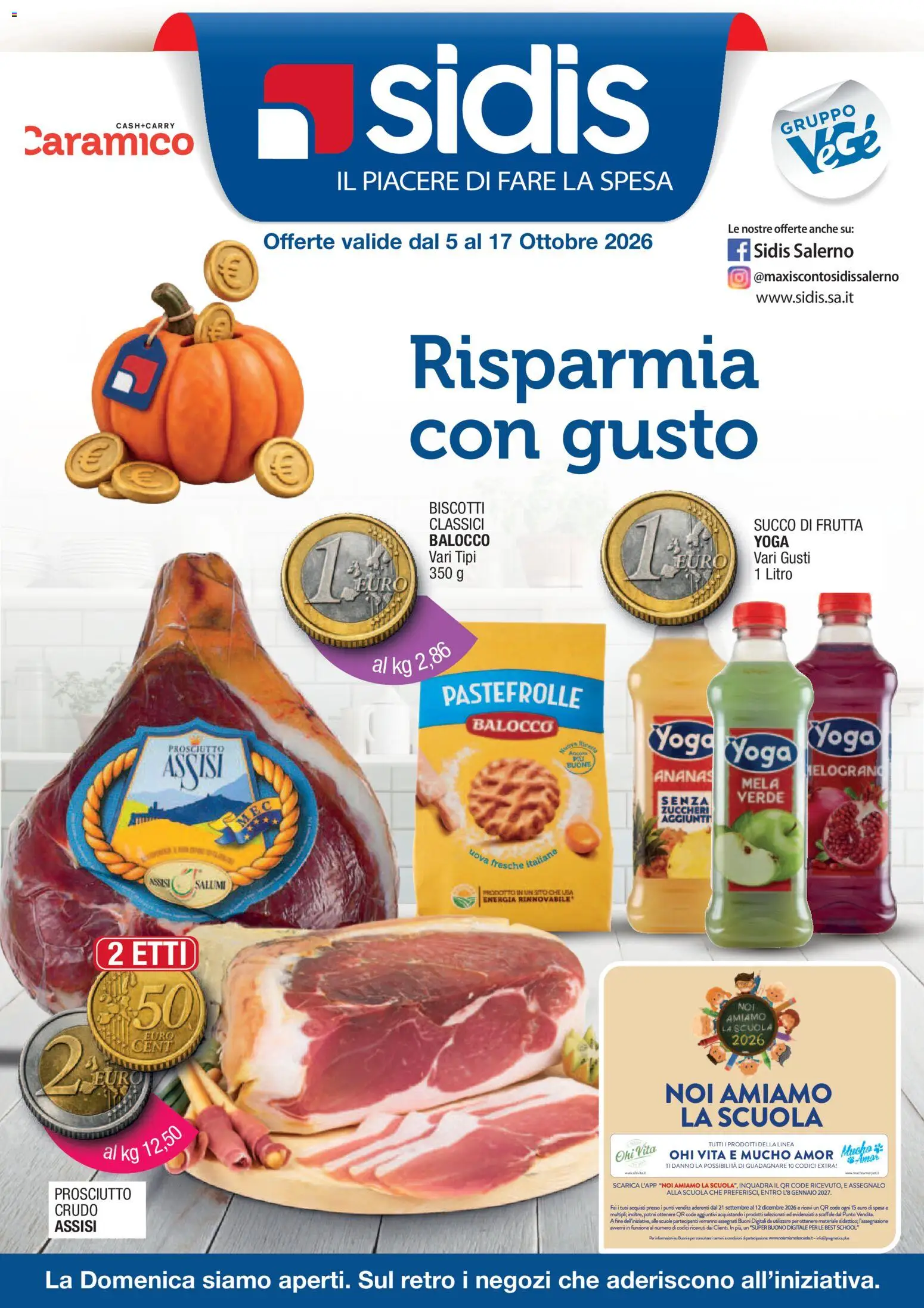 Volantino Sidis del 05/10/2026 | Pagina: 1 | Prodotti: Succo, Frutta, Melograno, Scaffale
