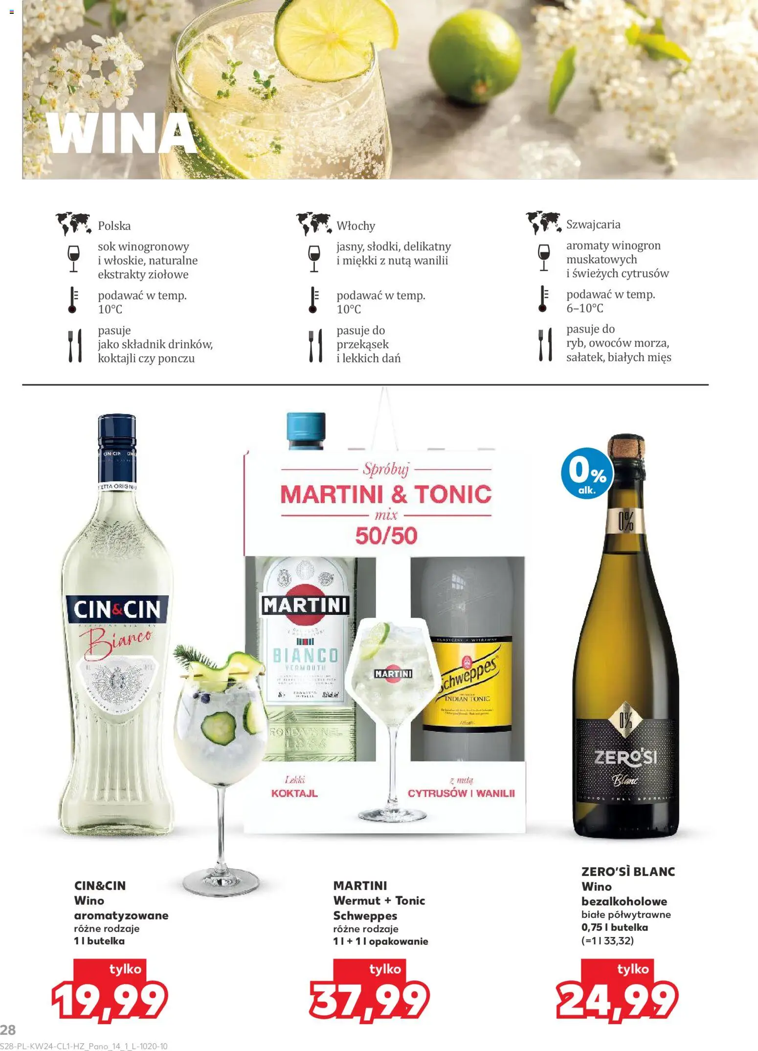 Kaufland Polsko leták - Barek od 11.06.2026 | Strana: 28 | Produkty: Martini, Vermouth, Tonic