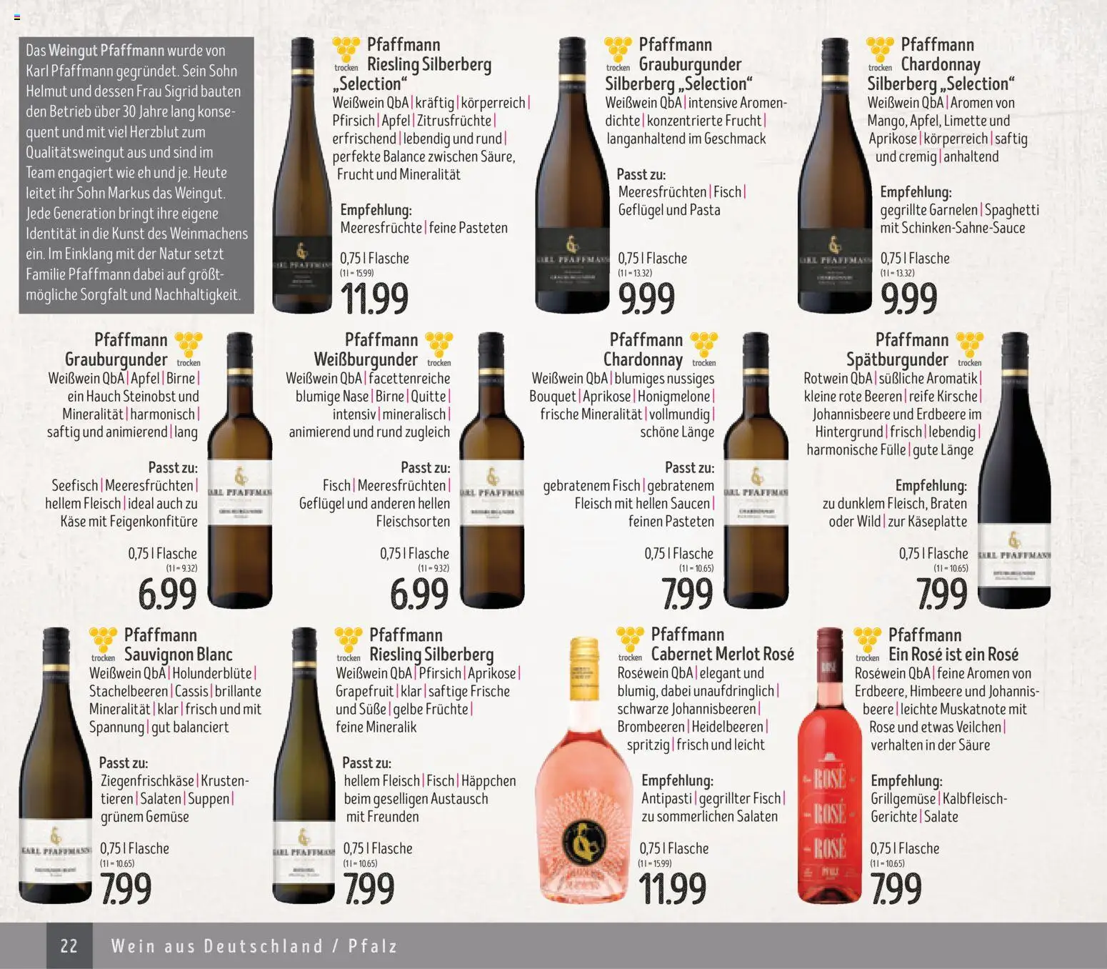 Edeka Struve Wein– und Spirituosen – gültig ab 14.11.2025 | Seite: 22 | Produkte: Rosewein, Garnelen, Pasta, Wein