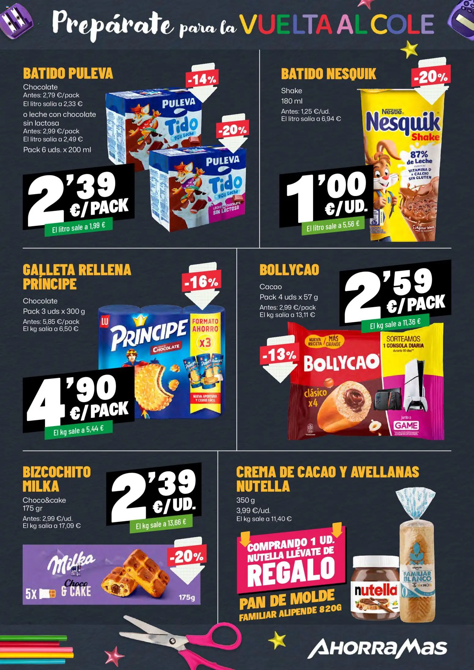 AhorraMas folleto │ válido desde el 20/08/2026 | Página: 19 | Productos: Leche, Pan, Chocolate, Crema