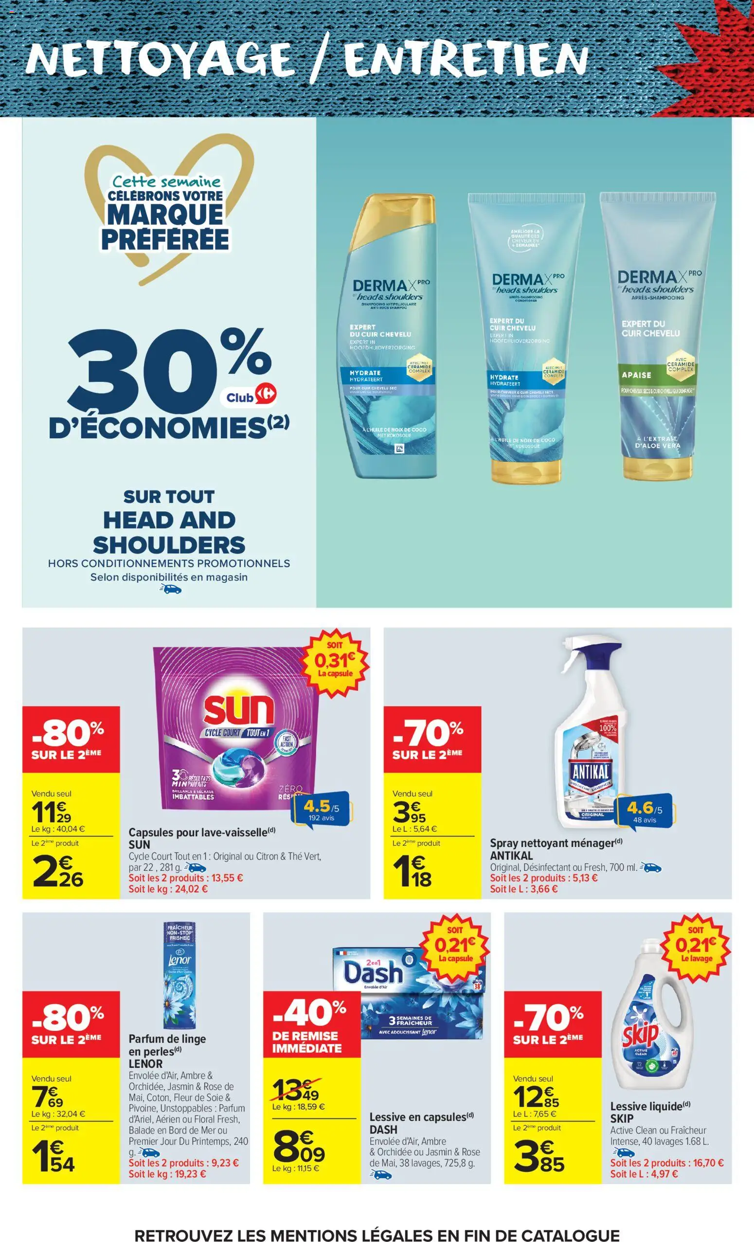 {H1} | Page: 12 | Produits: Noix de coco, Adoucissant, Lessive, Noix