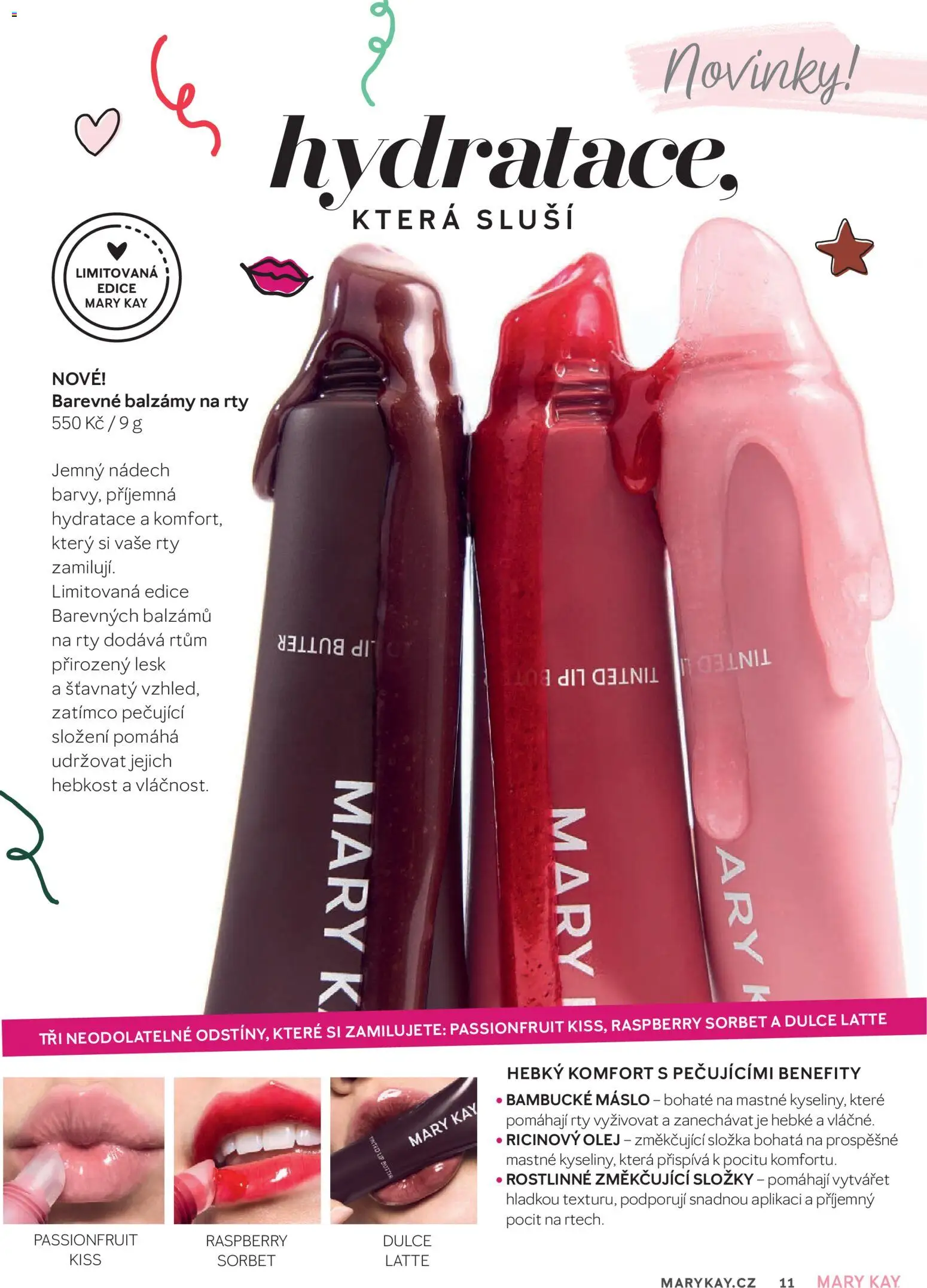 Mary Kay kniha o kráse od 30.09.2026 | Strana: 11 | Produkty: Bambucké máslo, Ricinový olej, Máslo, Olej