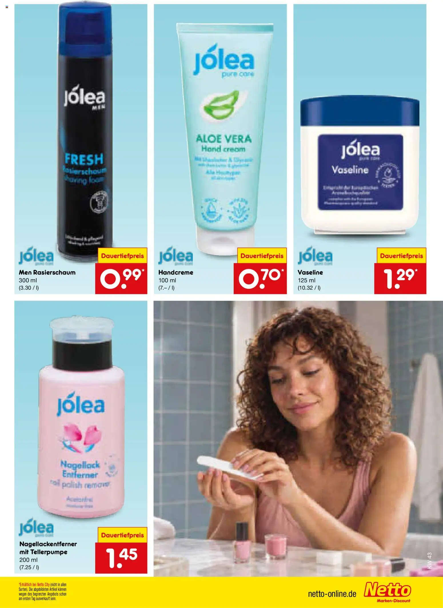 Netto Marken-Discount Prospekt – gültig ab 19.10.2026 | Seite: 35 | Produkte: Nagellack, Rasierschaum, Handcreme, Nagellackentferner
