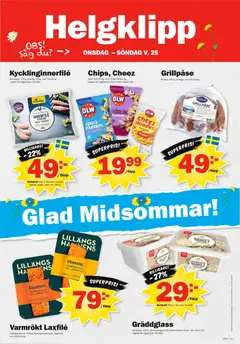 Pekås erbjudanden - Förhandsvisning av reklamblad från butik Pekås aktuell från 15.06.2026 | Sida: 12 | Produkter: Såg, Chips, Rödlök