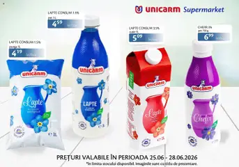 Ofertele Unicarm valabile de la 25.06.2026