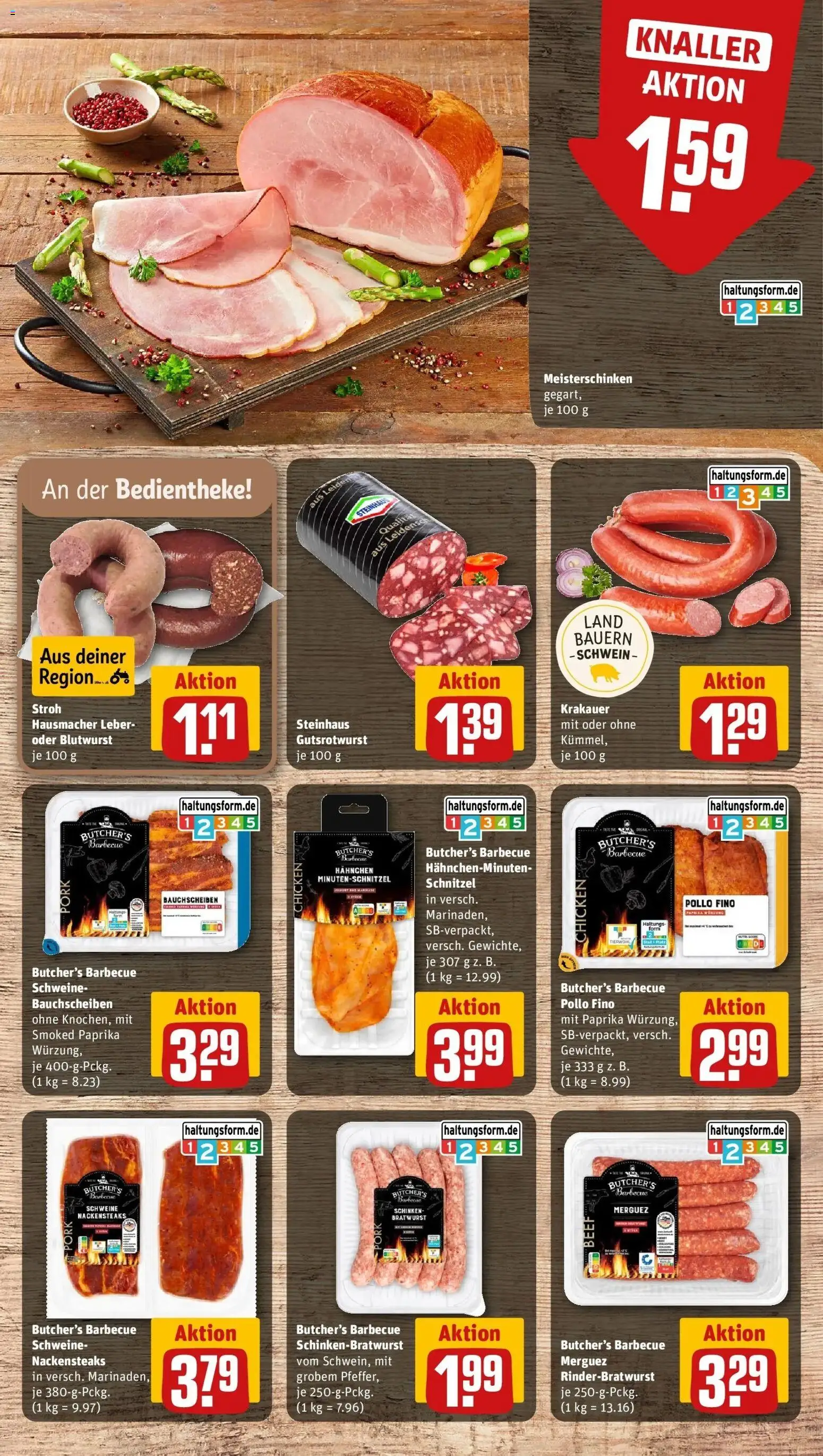 REWE Prospekt ab 31.08.2026 zum Blättern » Angebote | Seite: 12 | Produkte: Nackensteaks, Bratwurst, Schnitzel, Paprika