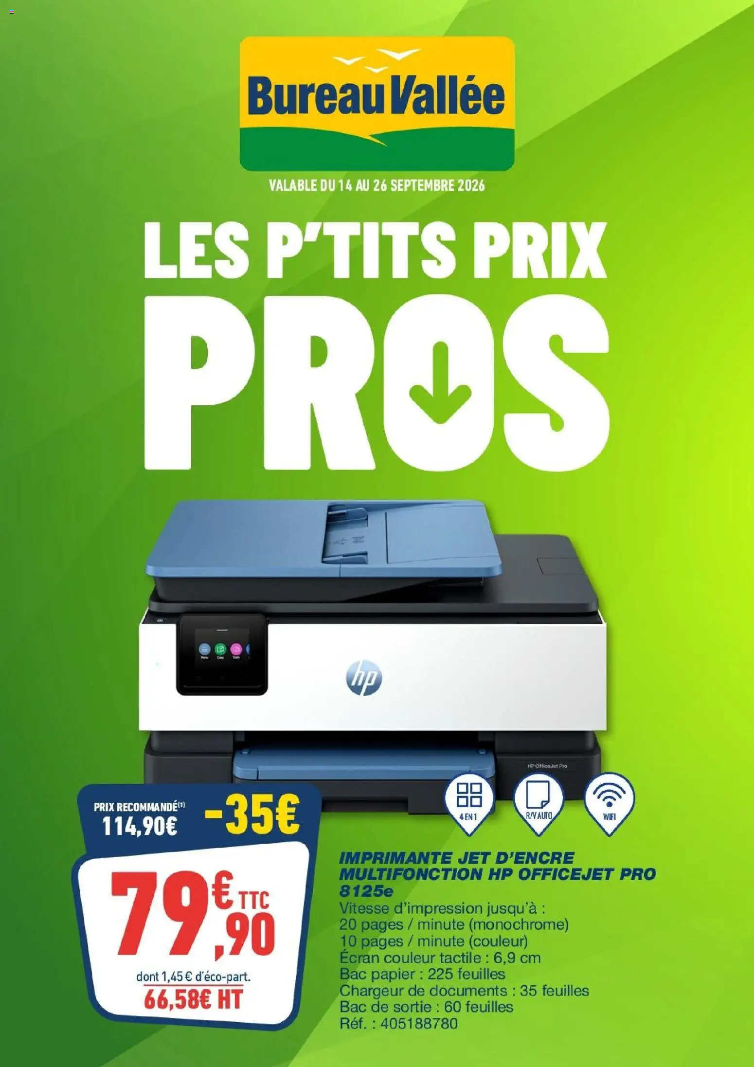 {H1} | Page: 1 | Produits: Imprimante, Bureau