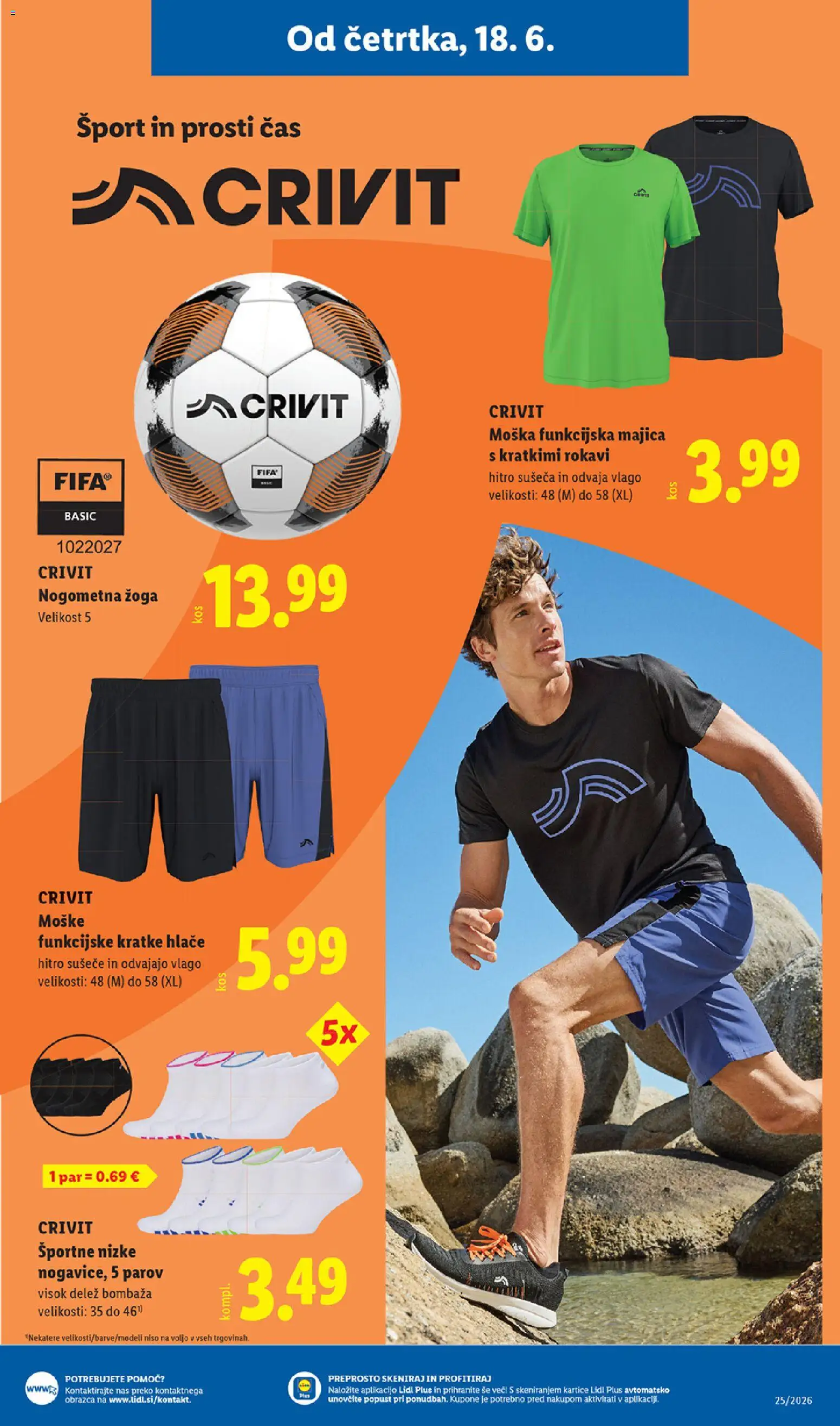 Novi Lidl katalog ponudbe – veljaven od 18.06.2026 | Stran: 29 | Izdelki: Majica, Hlace, Kratke hlace
