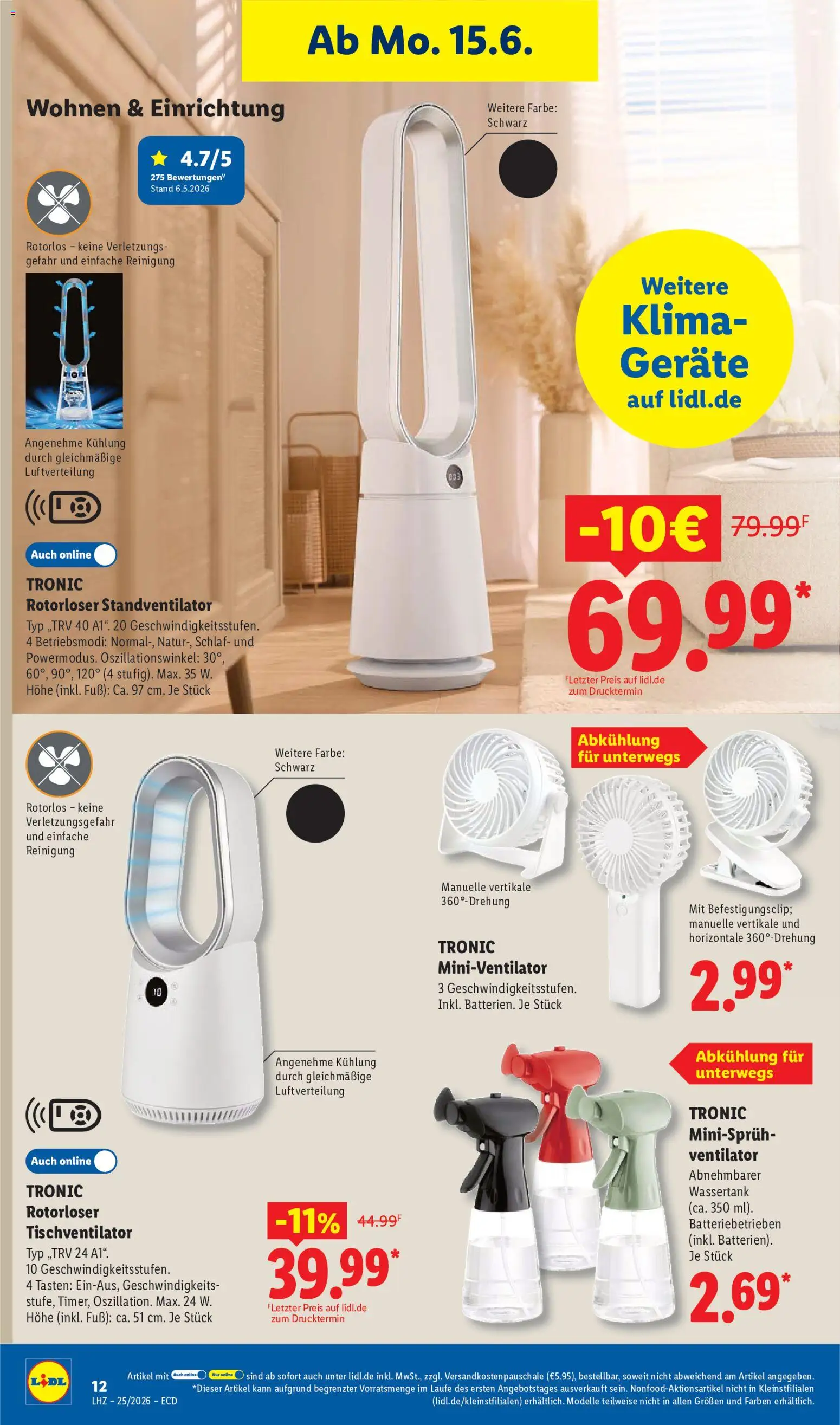 Lidl Prospekt – gültig ab 15.06.2026 | Seite: 24 | Produkte: Ventilator