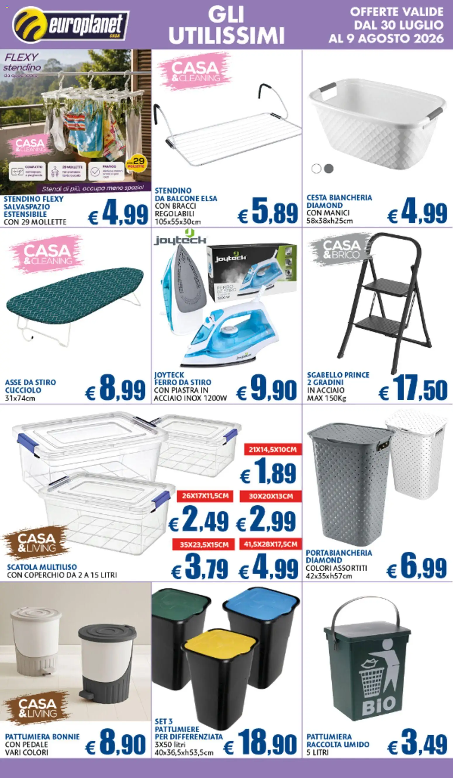Volantino Europlanet Casa del 30/07/2026 | Pagina: 9
