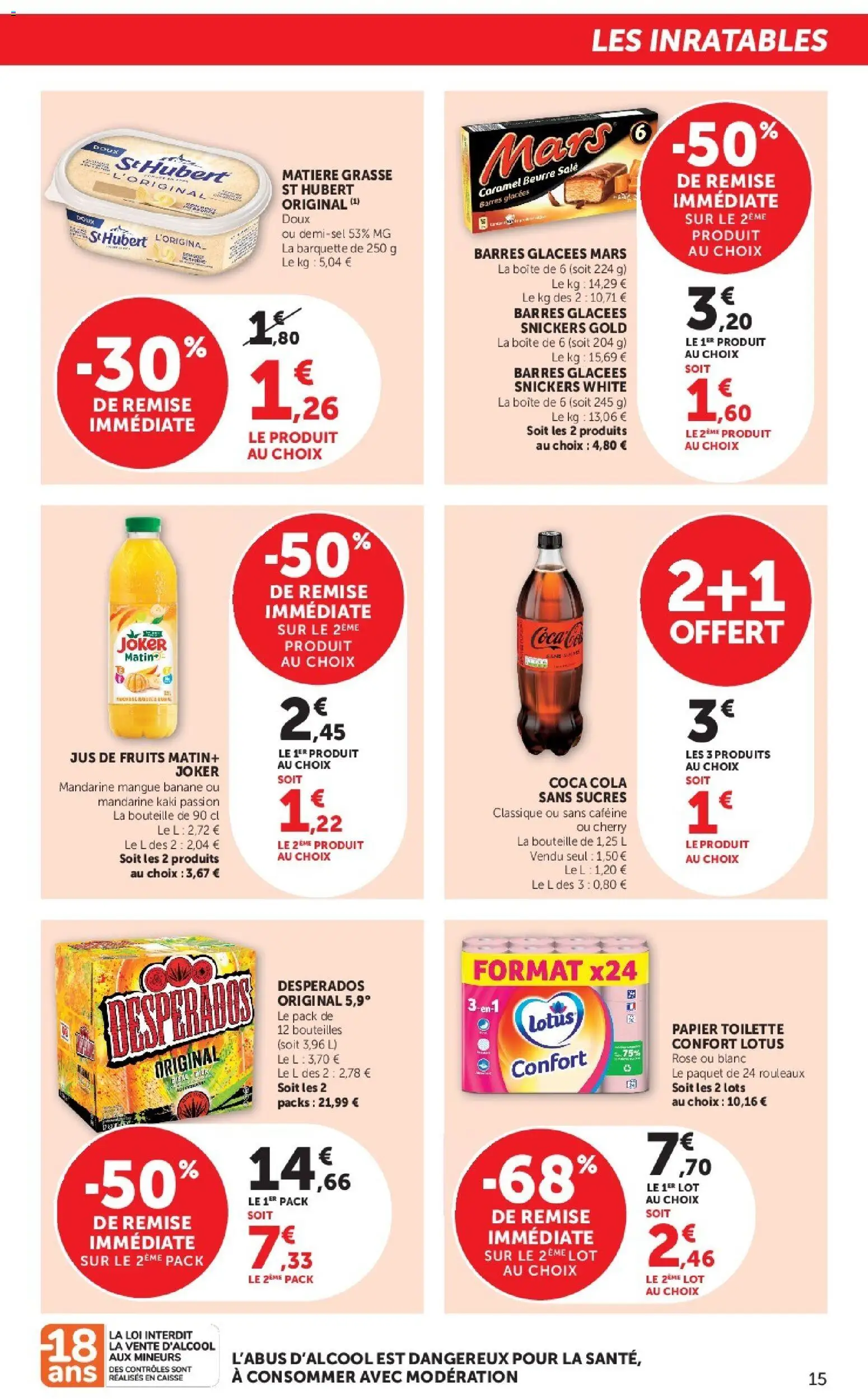 {H1} | Page: 15 | Produits: Mangue, Papier toilette, Banane, Beurre