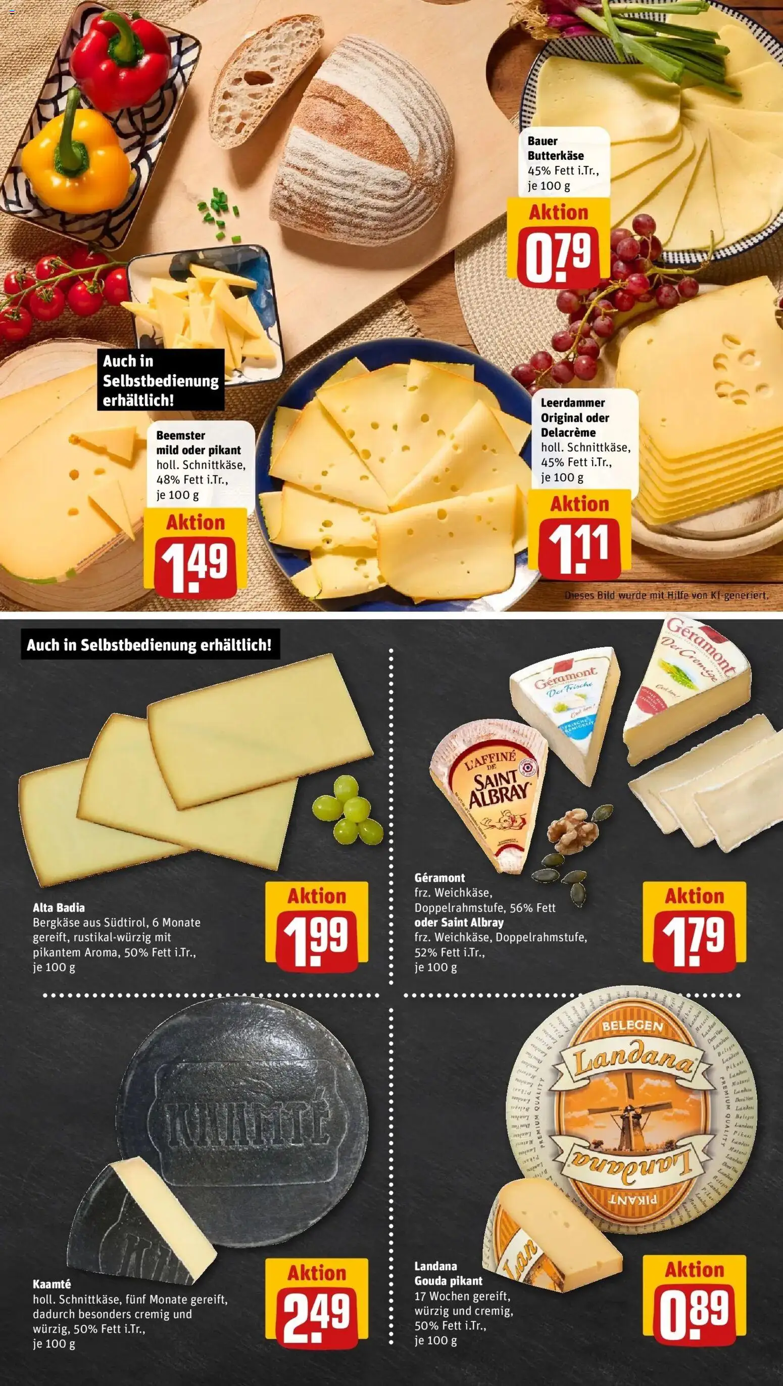 Rewe Prospekt Lippstadt / Bad Waldliesborn – gültig ab 27.07.2026 | Seite: 9 | Produkte: Geramont, Gouda, Leerdammer