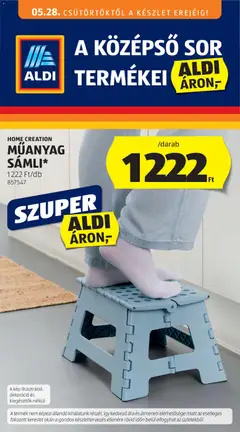 Aldi Középső sor termékei - amely érvényes a következő dátumtól: 28.05.2026