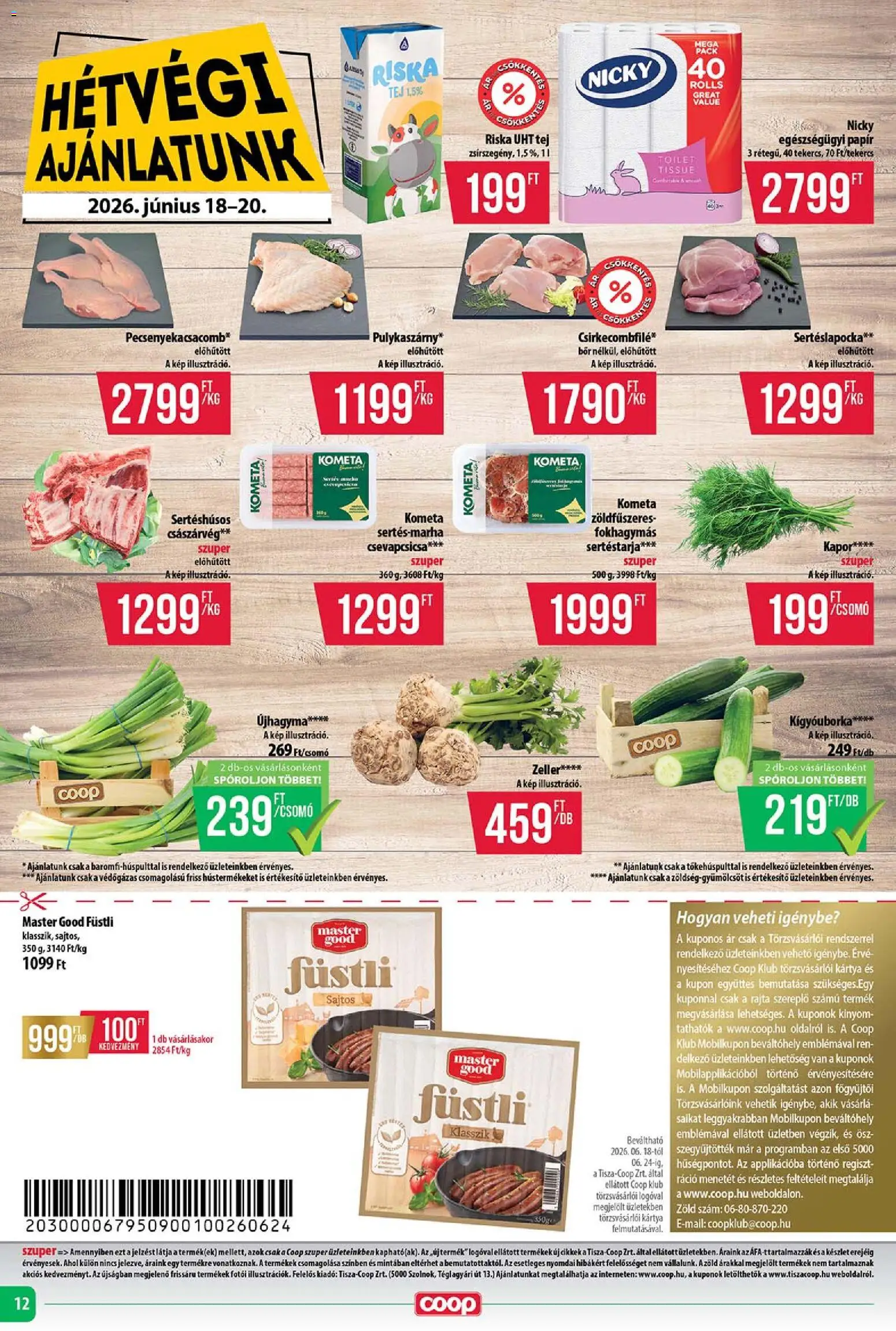 COOP akciós ujság - amely érvényes a következő dátumtól: 18.06.2026 | Oldal: 12