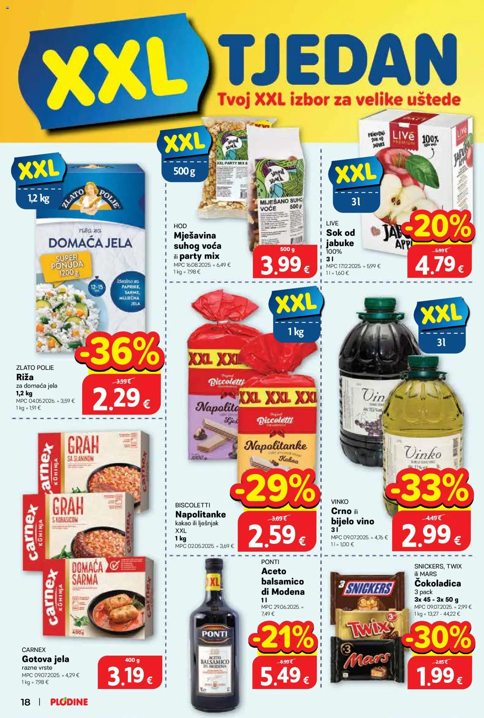 Plodine katalog | vrijedi od 13.05.2026 | Stranica: 18 | Proizvodi: Grah, Jabuke, Napolitanke, Kuhinja