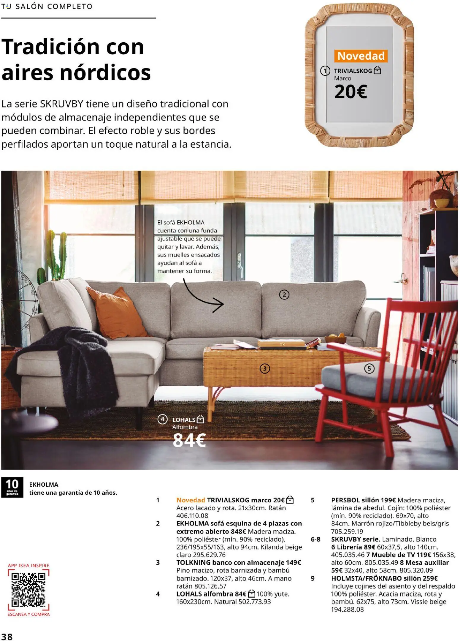 IKEA - Salones │ válido desde el 04/02/2026 | Página: 38 | Productos: Funda, Marco, Cojín, Alfombra