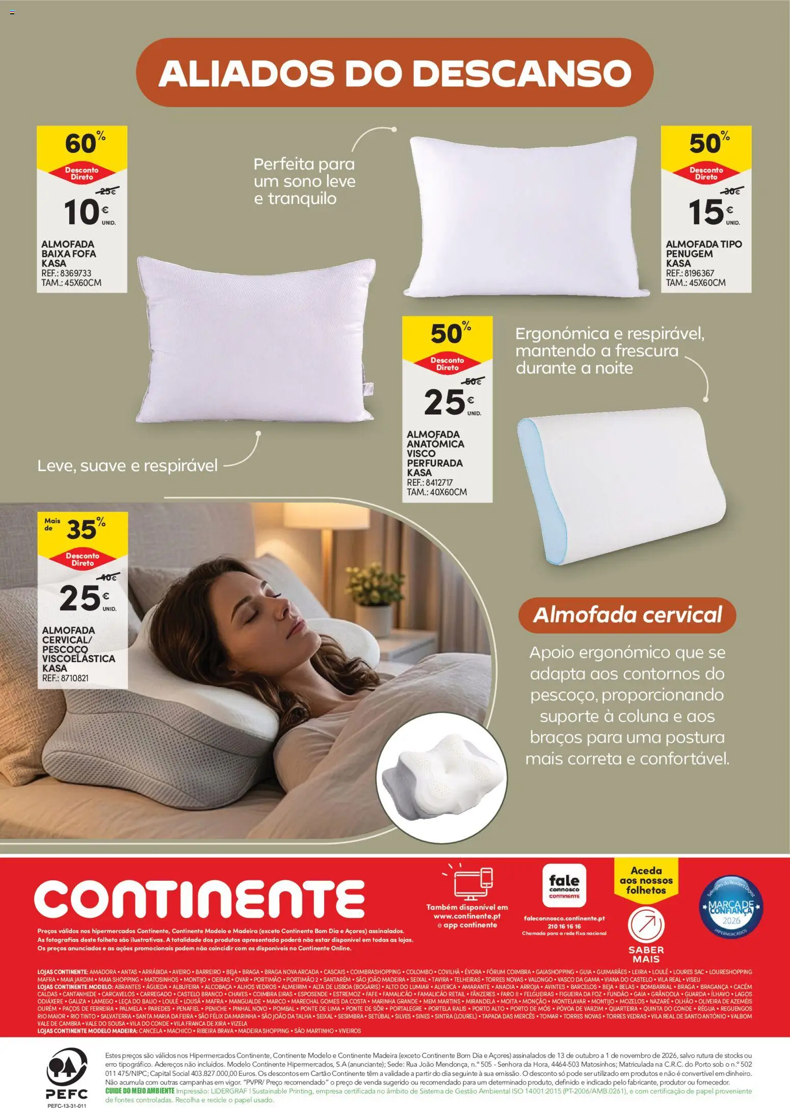 Continente Casa Outono │ válido de 13/10/2026 | Página: 20 | Produtos: Alhos, Almofada