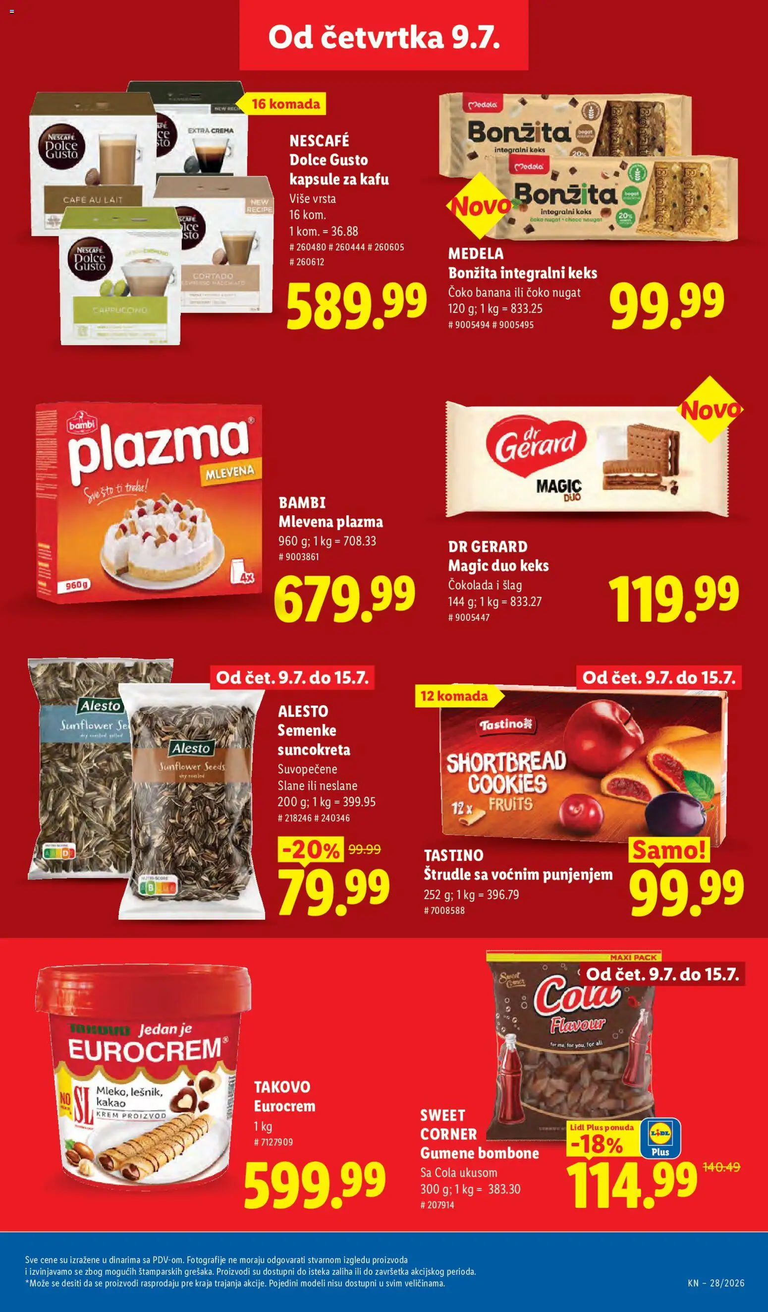 Lidl katalog - važi od 09.07.2026 | Strana: 31 | Proizvode: Bombone, Sto, Gumene bombone, Nescafé