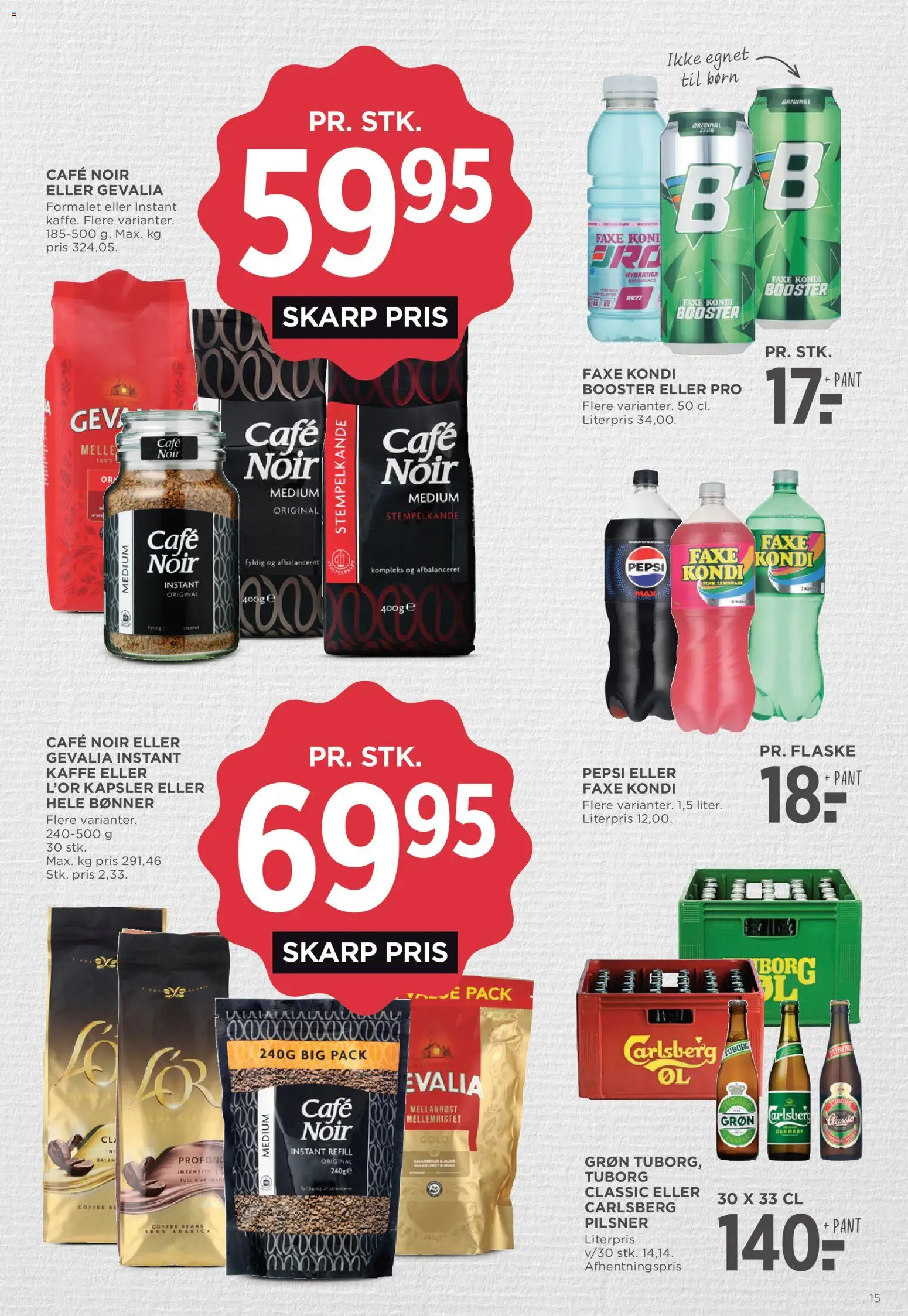 Meny tilbudsavis – gyldig fra 09/09/2026 | Side: 23 | Produkter: Kaffe, Bønner, Faxe Kondi, Pepsi