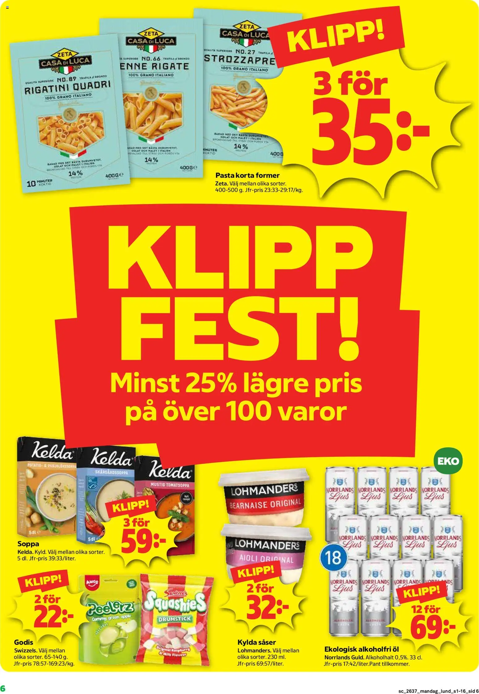 Coop Forum reklamblad aktuell från 07/09/2026 | Sida: 6 | Produkter: Aioli, Äpple, Pasta, Soppa