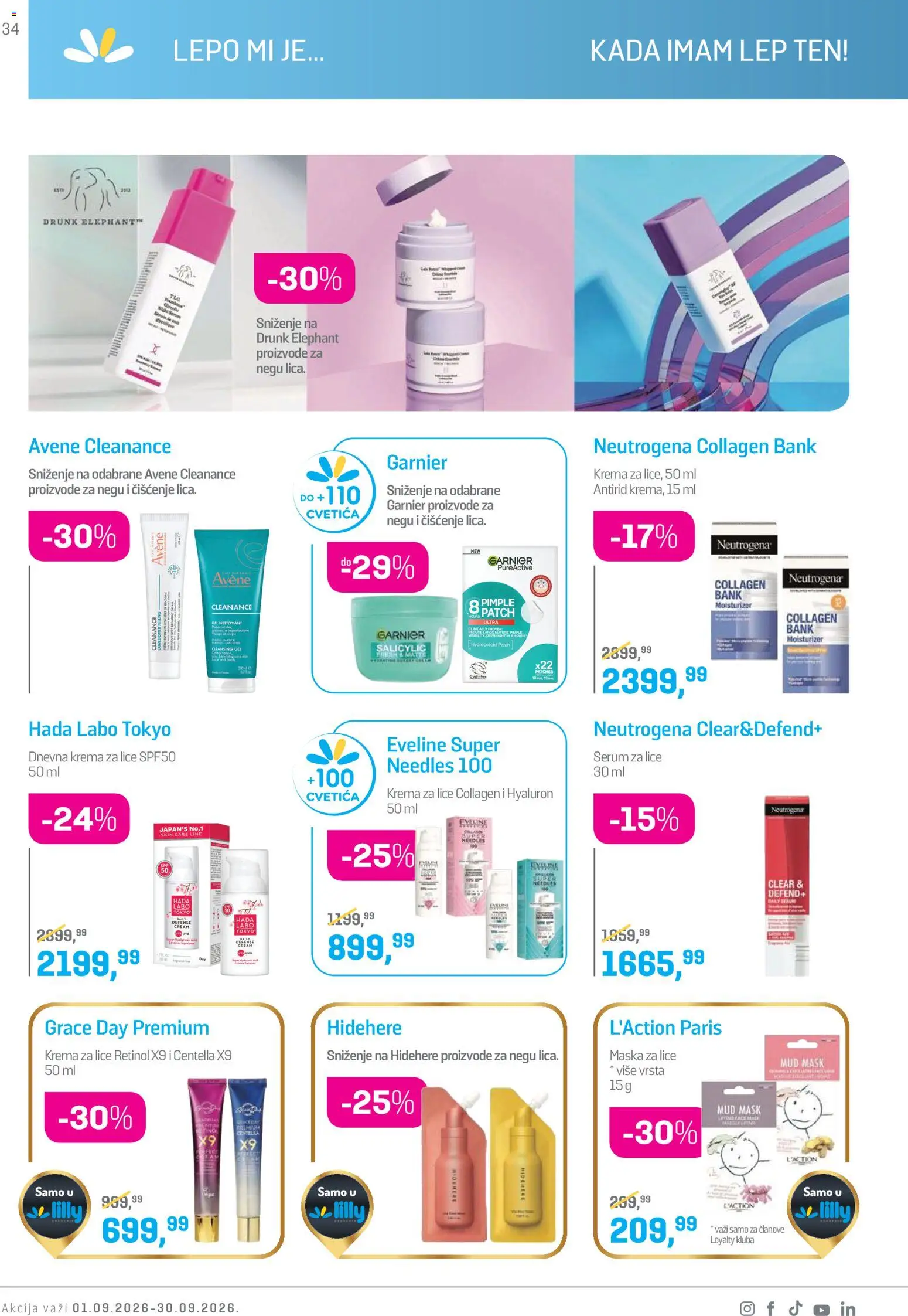 Lilly drogerie katalog - važi od 01.09.2026 | Strana: 34 | Proizvode: Garnier, Krema, Maska