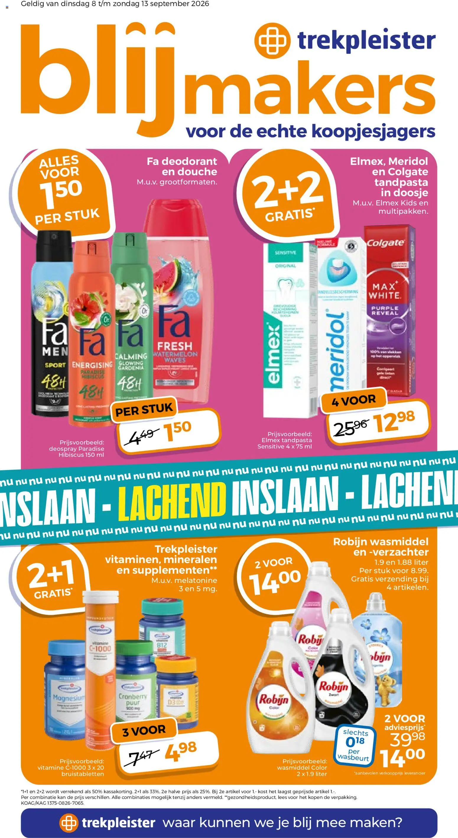 {H1} | Pagina: 1 | Producten: Deodorant, Robijn, Bruistabletten, Supplementen