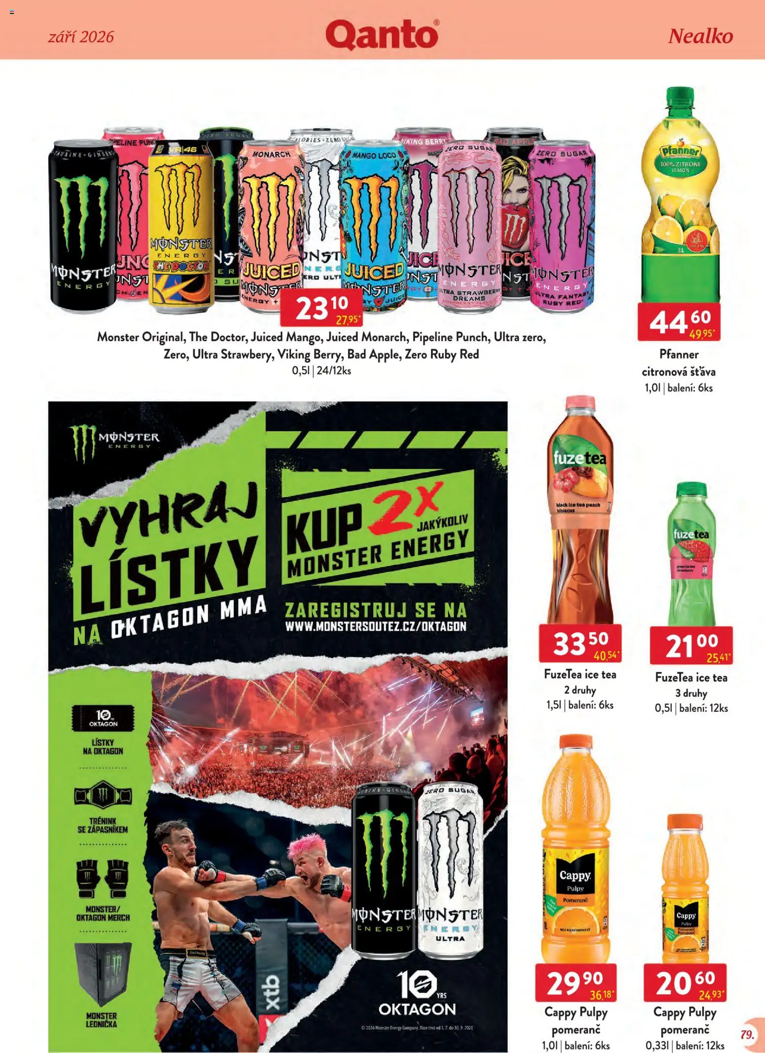 Astur & Qanto leták - Velkoobchod 09/2026 od 01.09.2026 | Strana: 79 | Produkty: Monster, Ice tea, Šťáva, DVD