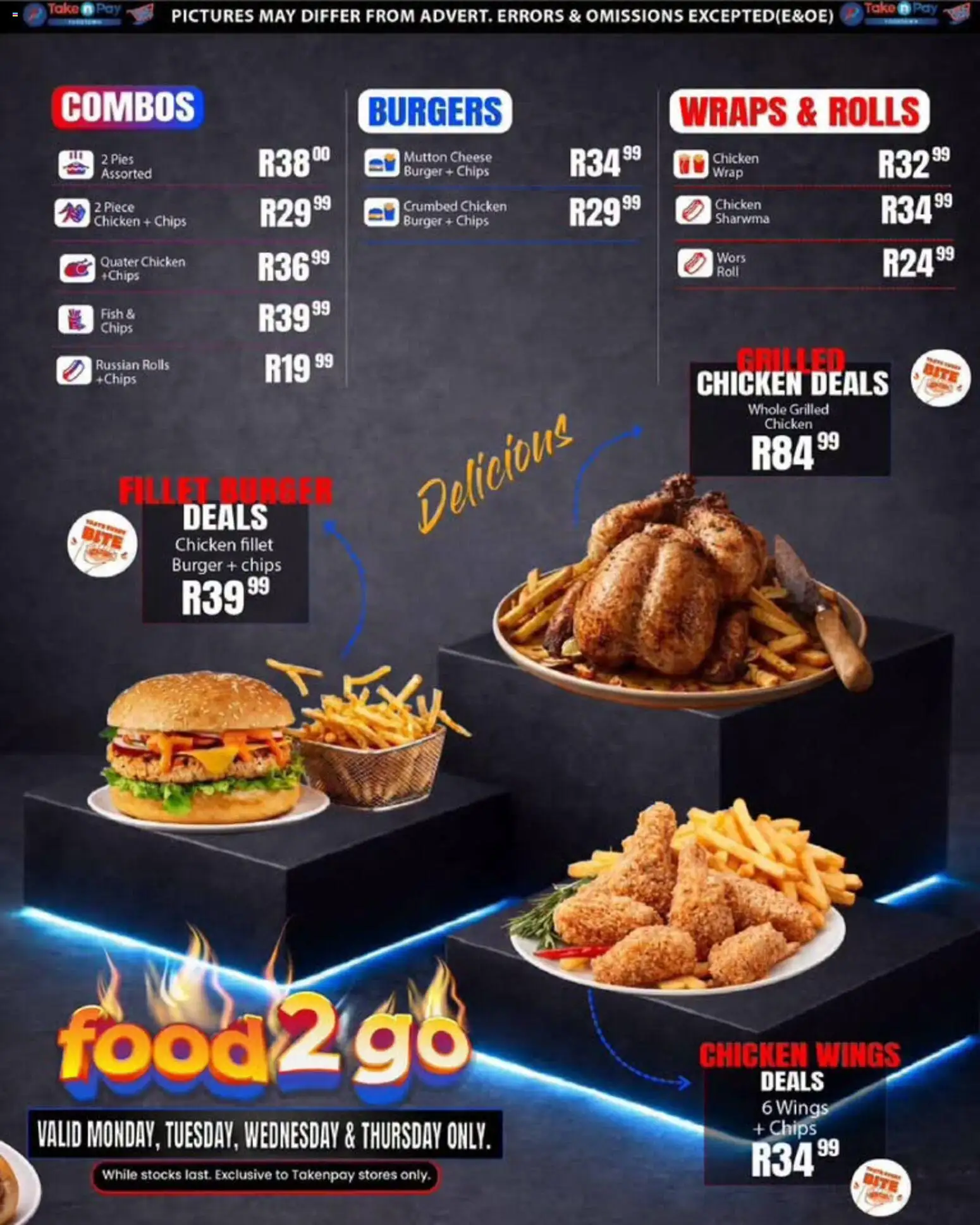New Take n Pay catalogue – valid from 06/07/2026 | Page: 43 | Products: Cheese, Fish, Burgers, Chips