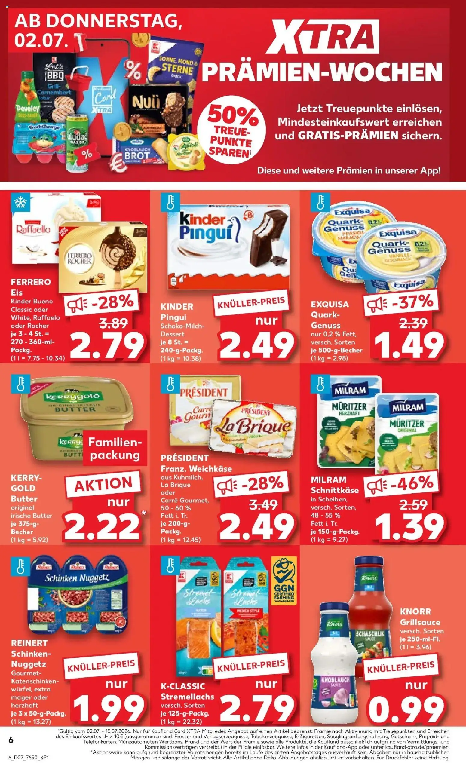 Kaufland Prospekt Peißenberg – gültig ab 29.06.2026 | Seite: 17 | Produkte: Kinder bueno, Exquisa, Knoblauch, Brot