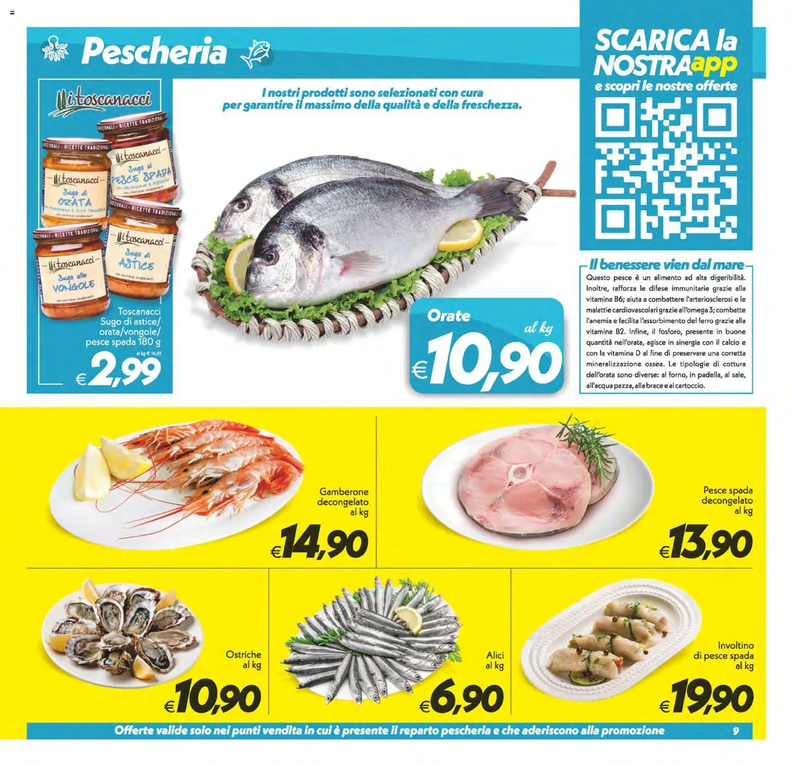 Volantino SuperConveniente del 19.05.2026 | Pagina: 9 | Prodotti: Pesce, Orata, Astice, Sugo