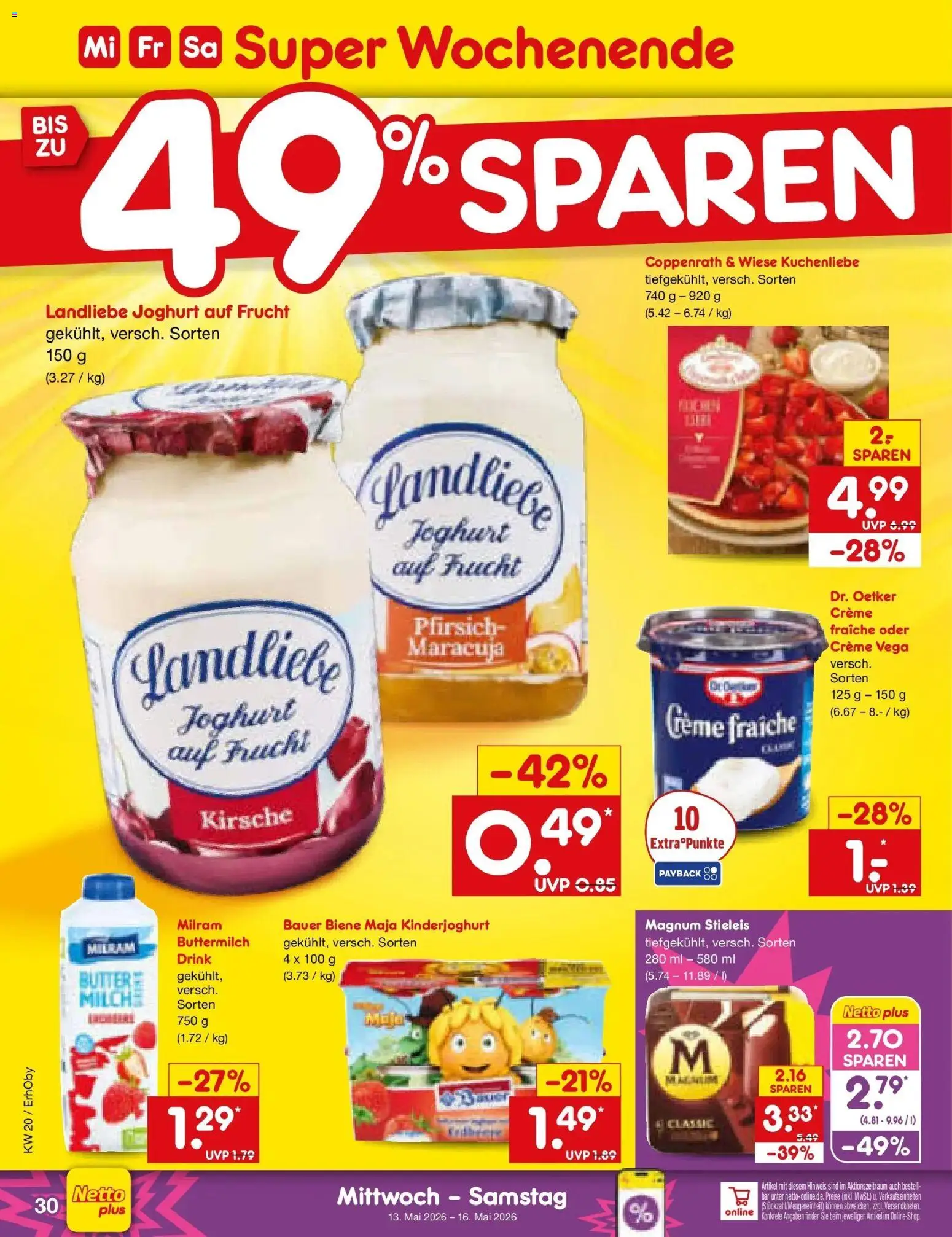 Netto Marken-Discount Prospekt Velden	 – gültig ab 10.05.2026 | Seite: 41 | Produkte: Buttermilch, Butter, Creme, Pfirsich