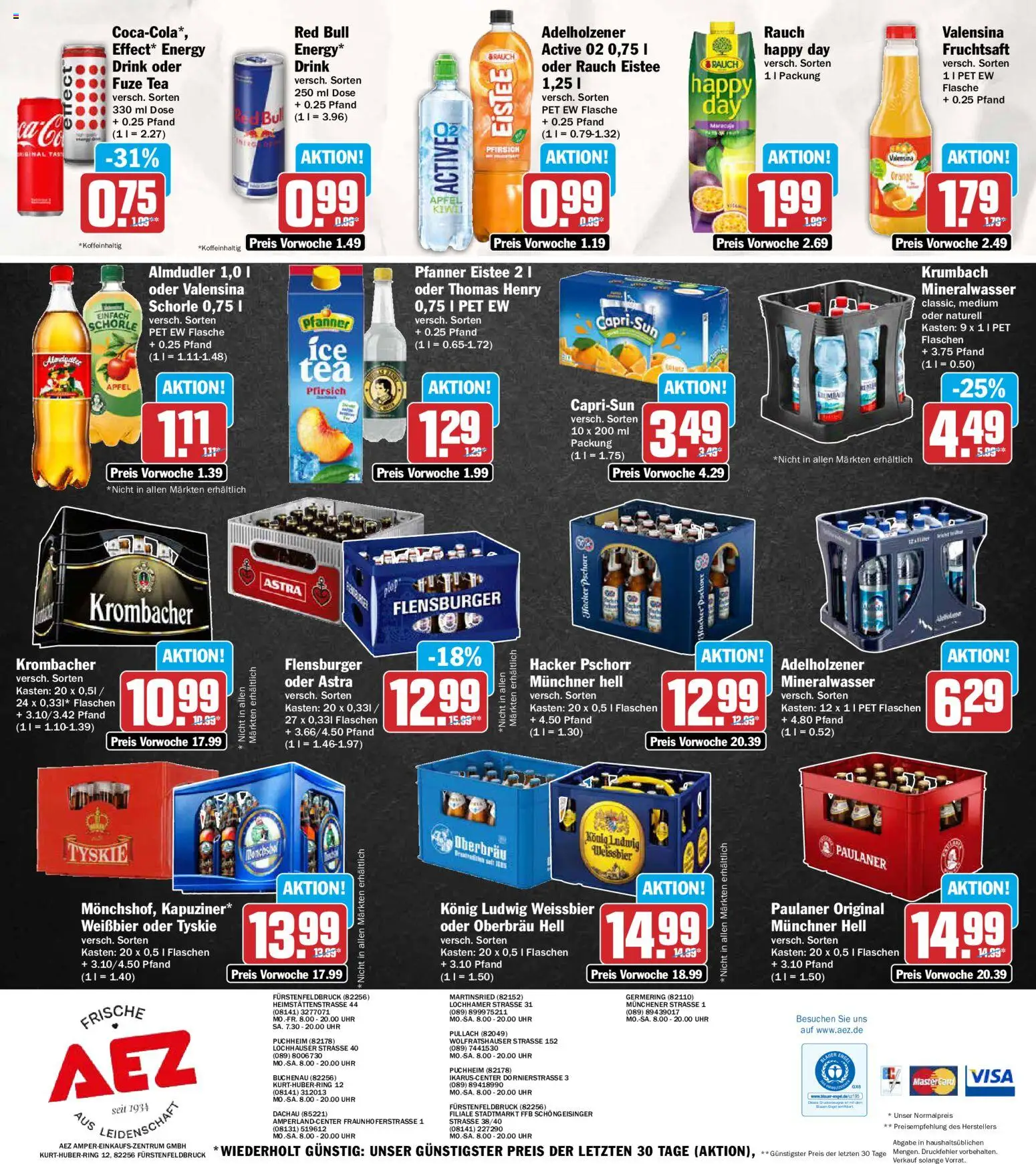 AEZ Prospekt – gültig ab 15.06.2026 | Seite: 16 | Produkte: Capri sun, Mineralwasser, Pfirsich, Krombacher