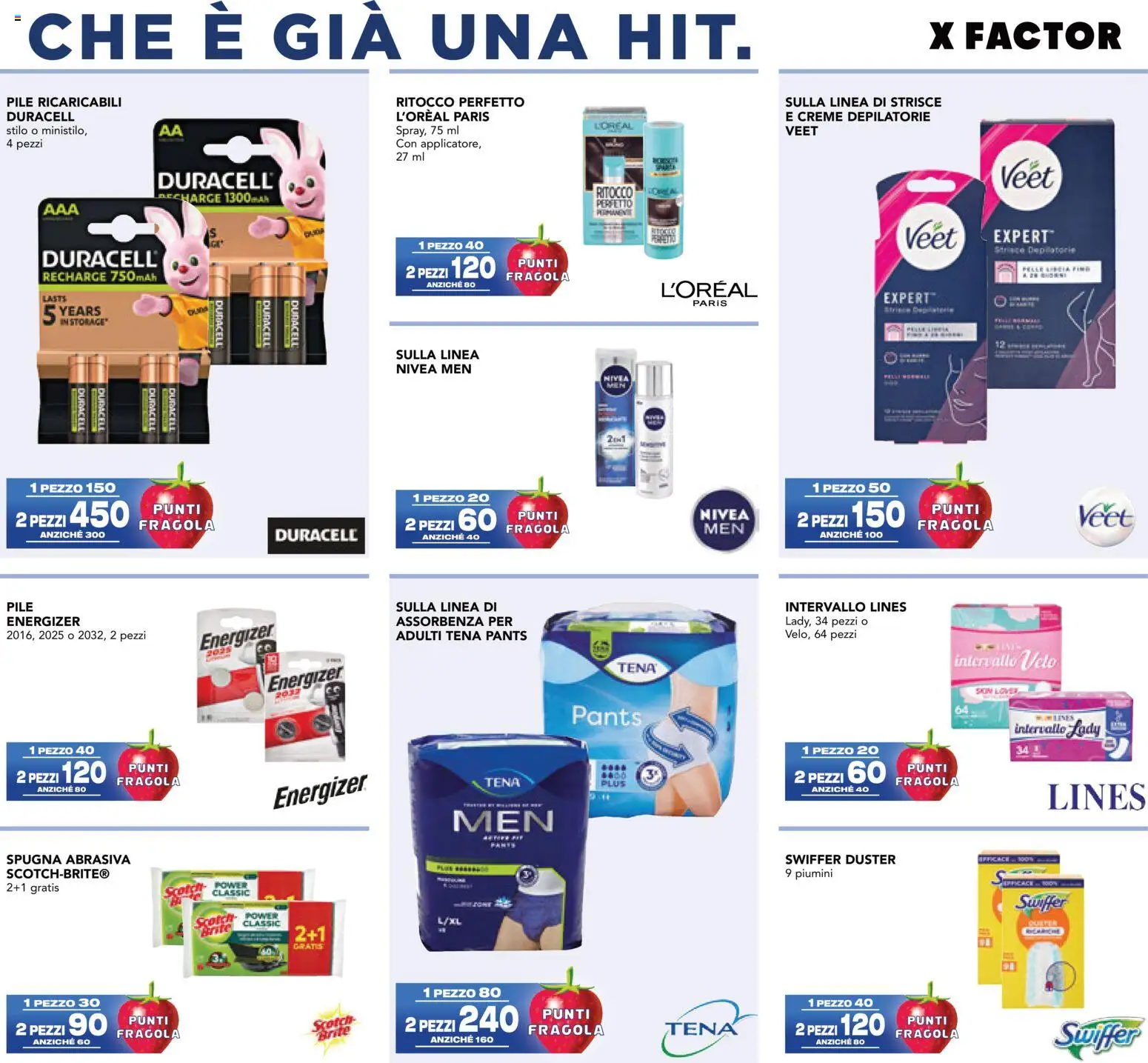 Volantino Esselunga S del 08/10/2026 | Pagina: 27 | Prodotti: Spugna, Pile, Strisce