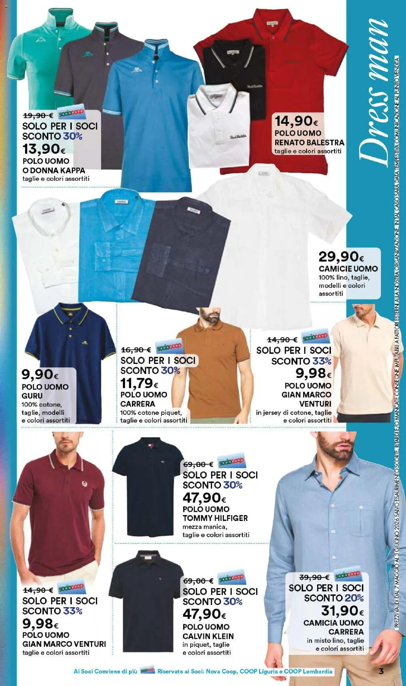 Volantino Ipercoop del 07.05.2026 | Pagina: 3 | Prodotti: Camicia, Data, Polo