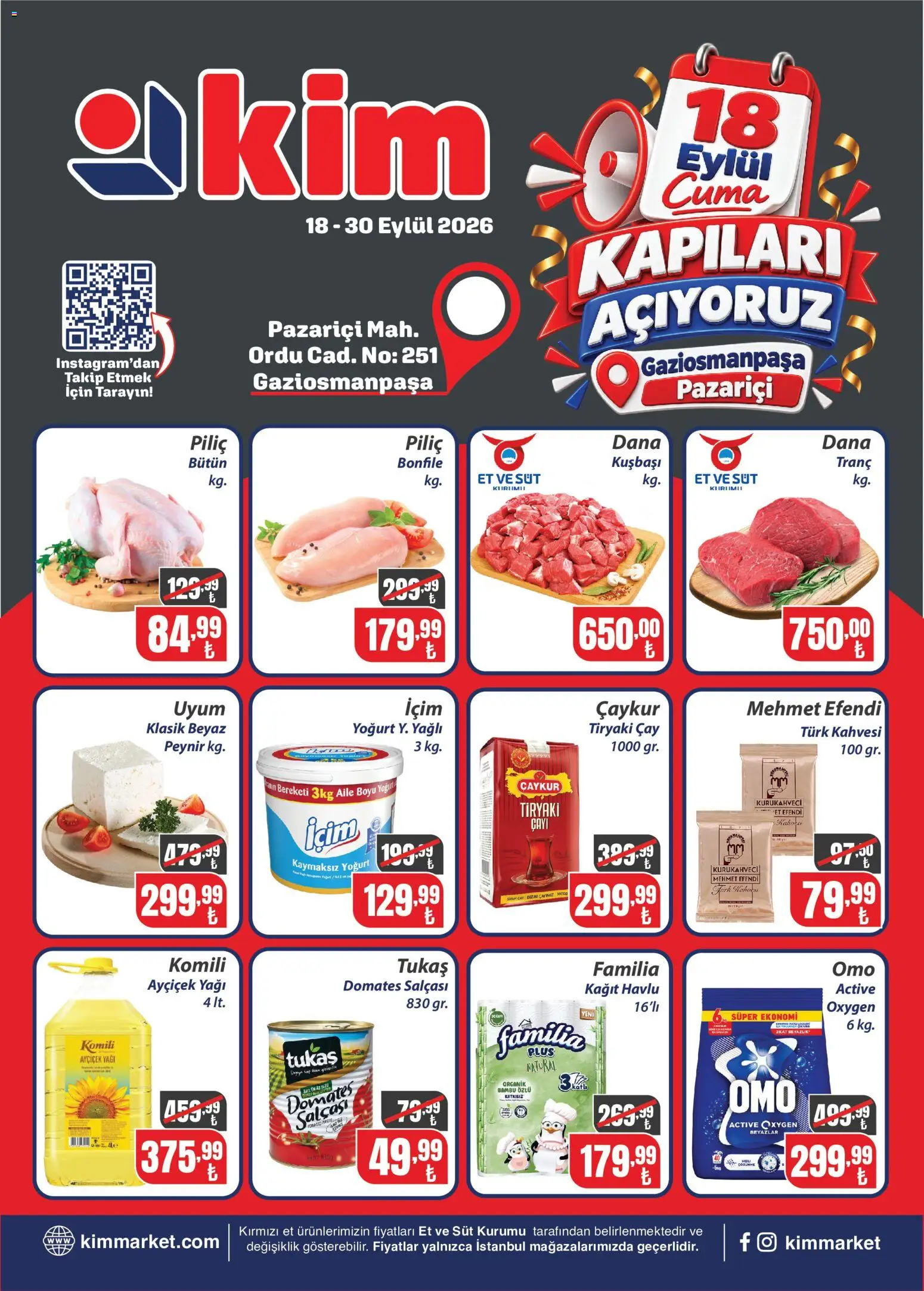 Kim Market Cuma 18 Eylül Fırsatlar ve İndirimler