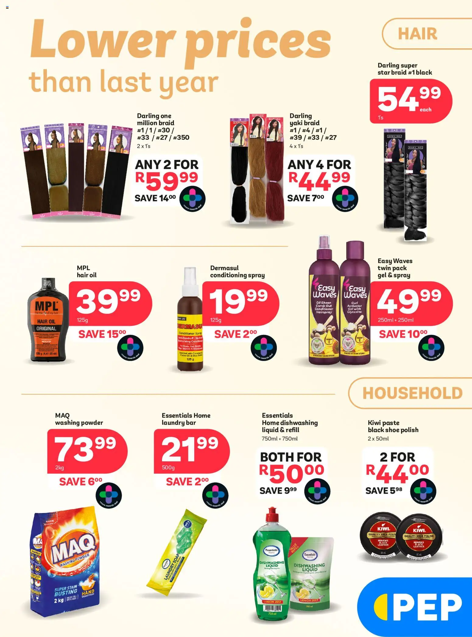 New PEP Stores catalogue – valid from 24/06/2026 | Page: 3 | Products: Oil, Kiwi, Lemon, Dishwashing liquid