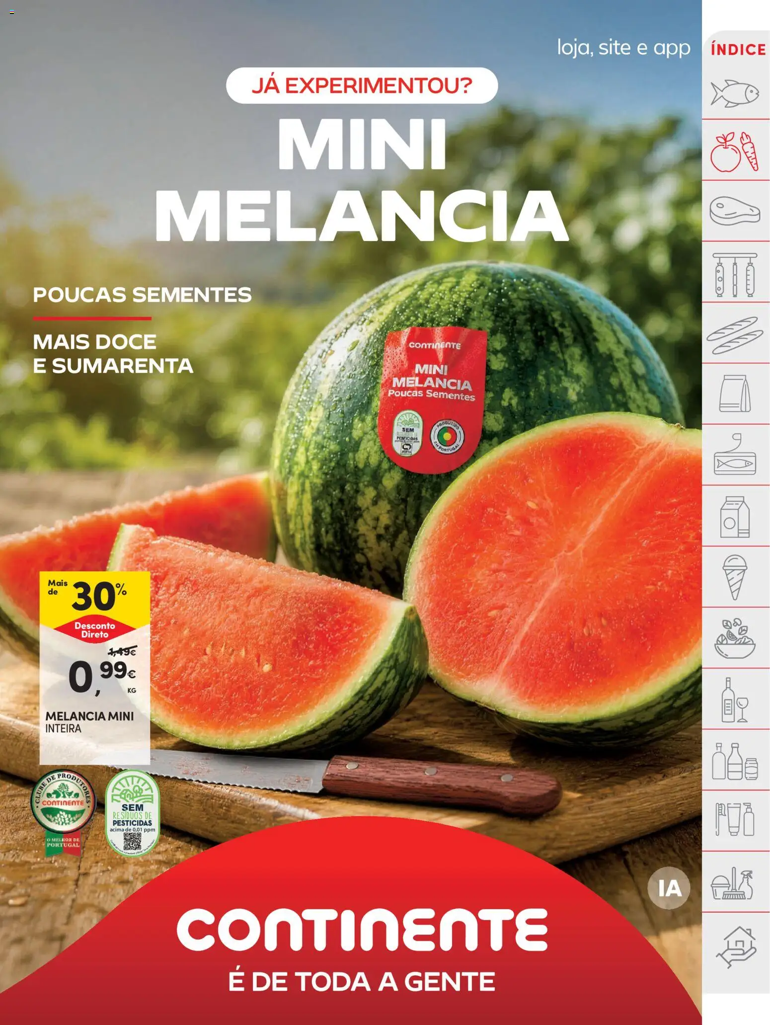Continente folheto │ válido de 18/08/2026 | Página: 7 | Produtos: Melancia