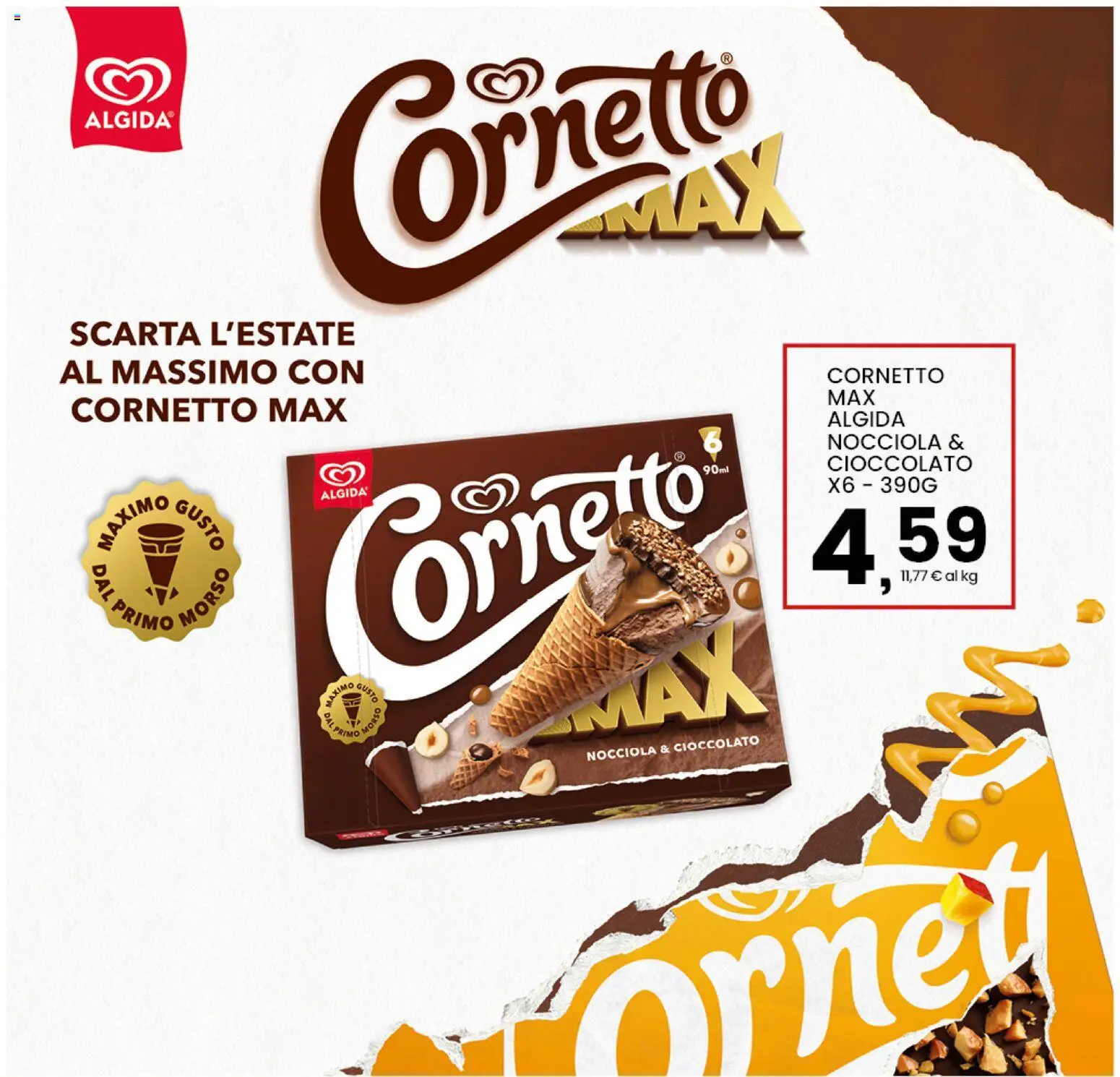 Volantino Interspar del 09/07/2026 | Pagina: 34 | Prodotti: Cioccolato, Cornetto