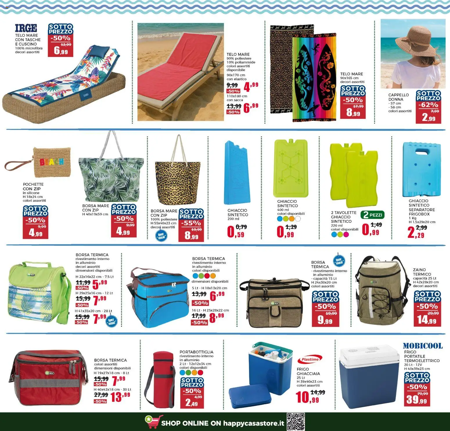 Volantino Happy Casa del 03.06.2026 | Pagina: 22 | Prodotti: Borsa, Silicone, Alluminio, Cuscino